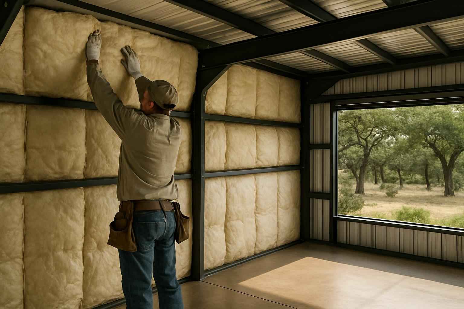 Metal Building Retrofit Insulation in Cypress Mill TX