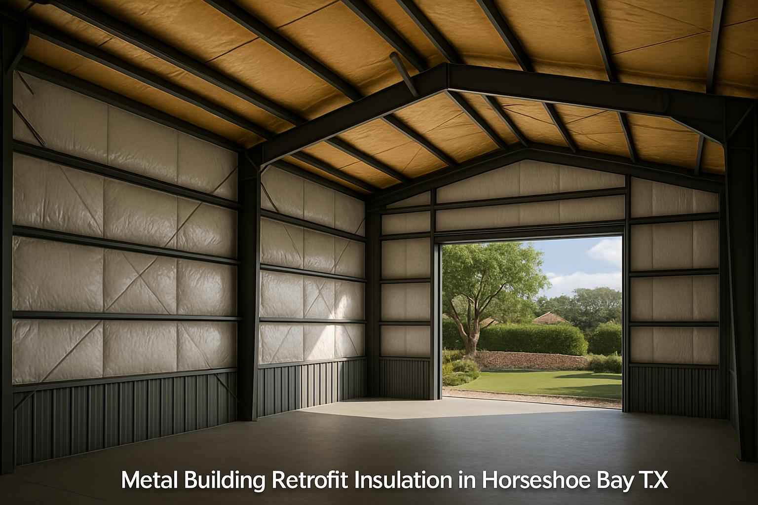 Metal Building Retrofit Insulation in Horseshoe Bay TX