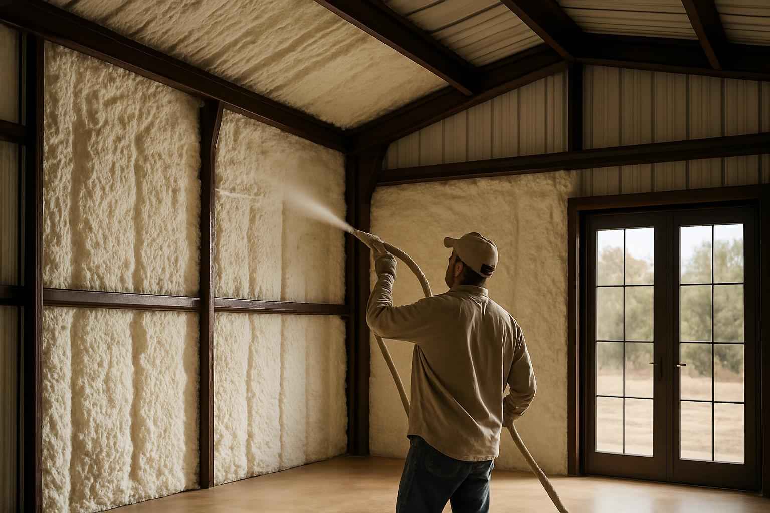 Metal Building Retrofit Insulation in Hunt TX