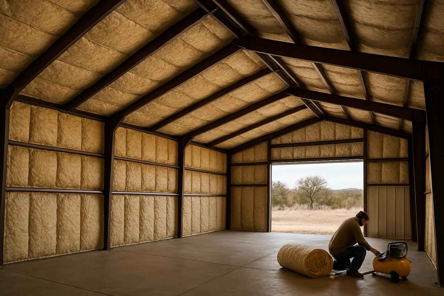 Metal Building Retrofit Insulation in Llano TX