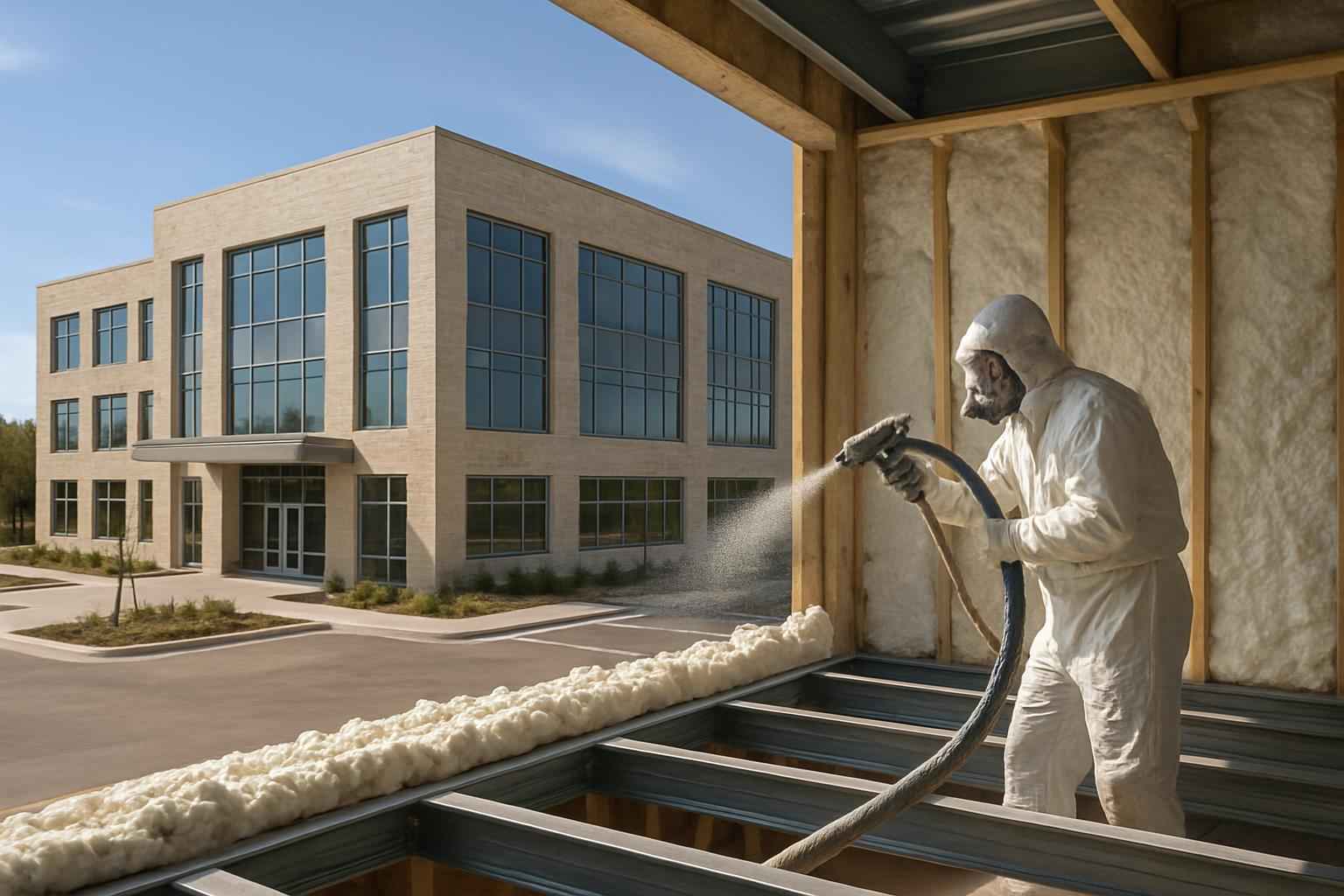 Office Building Foam Installer in Round Mountain TX