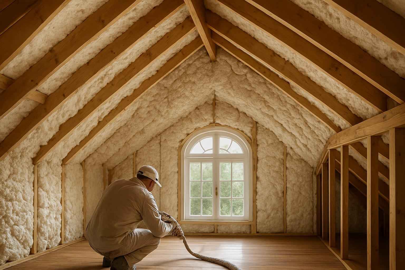 Open Cell Attic Insulation in Cypress Mill TX