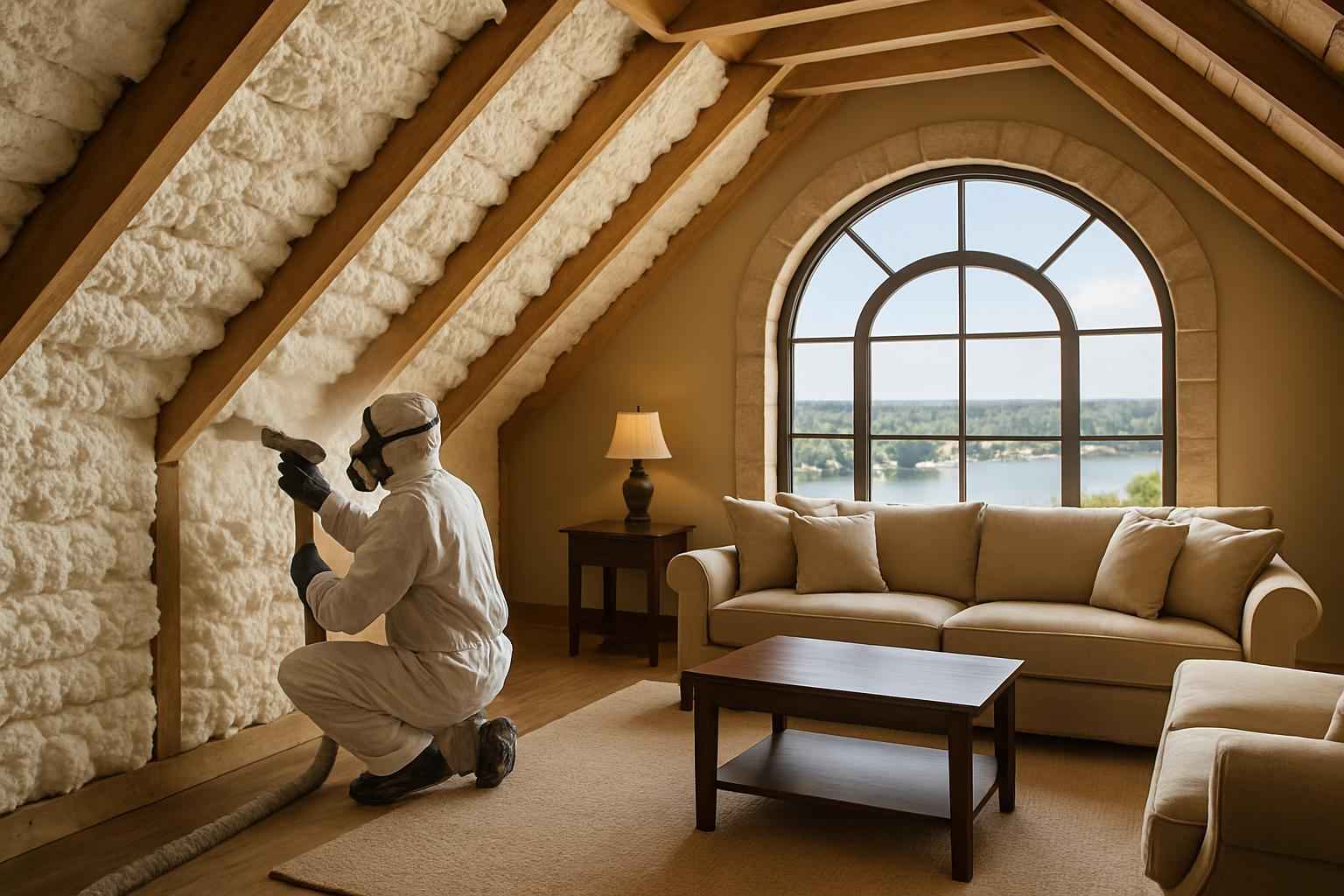 Open Cell Attic Insulation in Horseshoe Bay TX