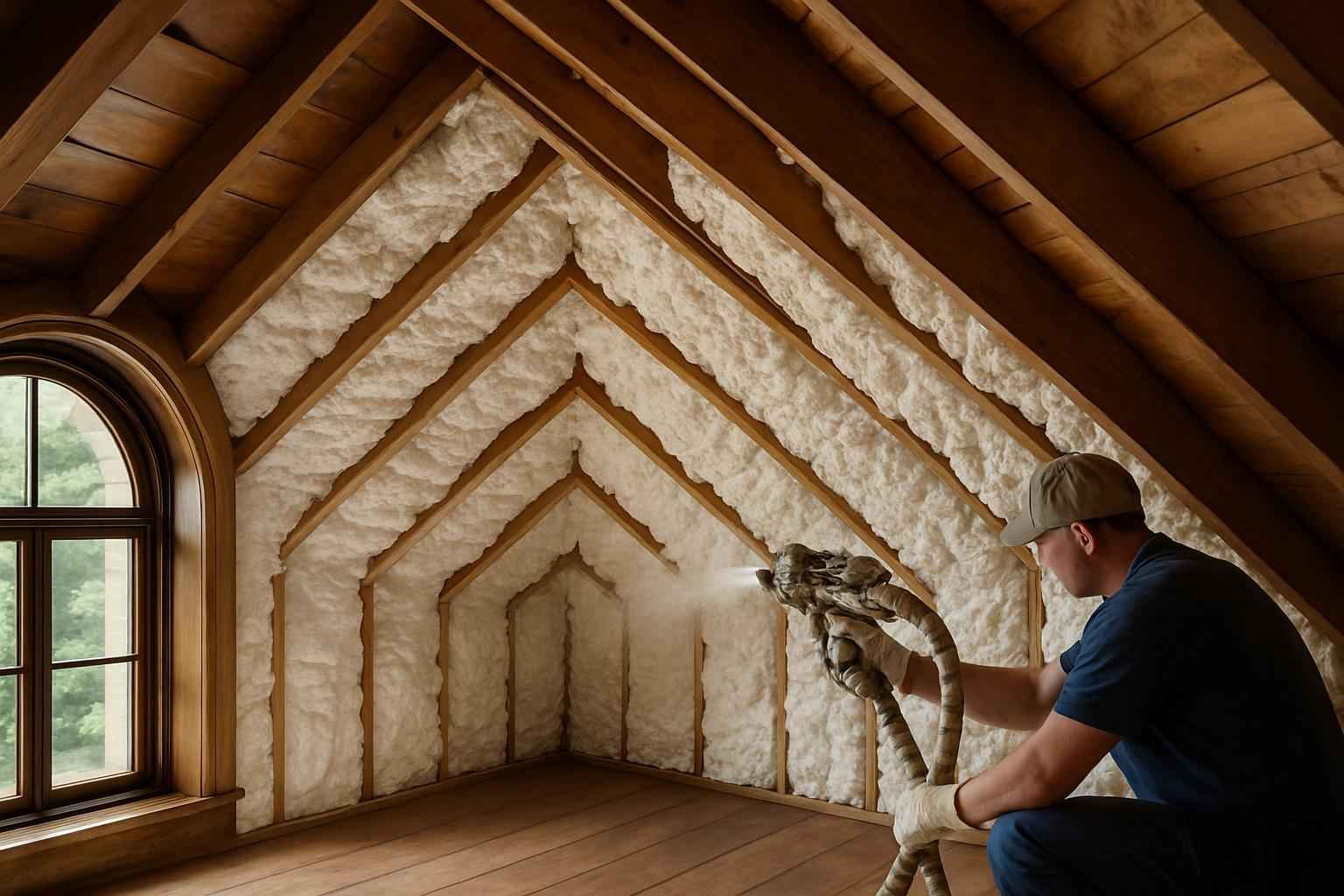 Open Cell Attic Insulation in Hunt TX