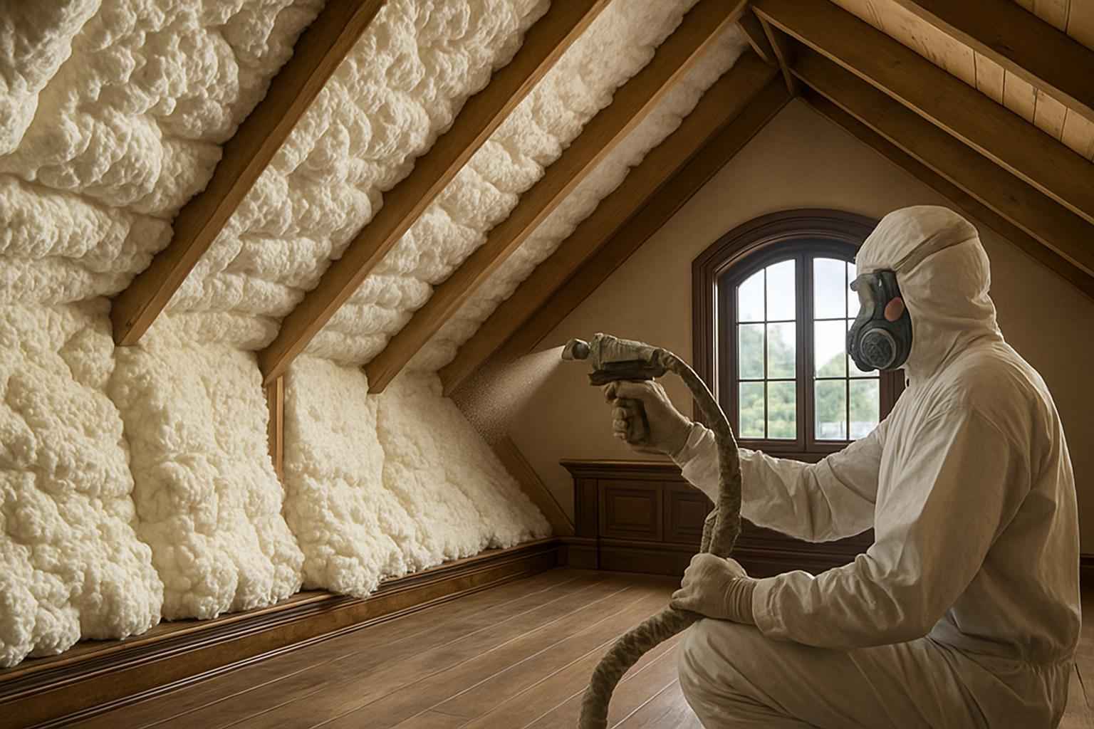 Open Cell Attic Insulation in Kingsland TX