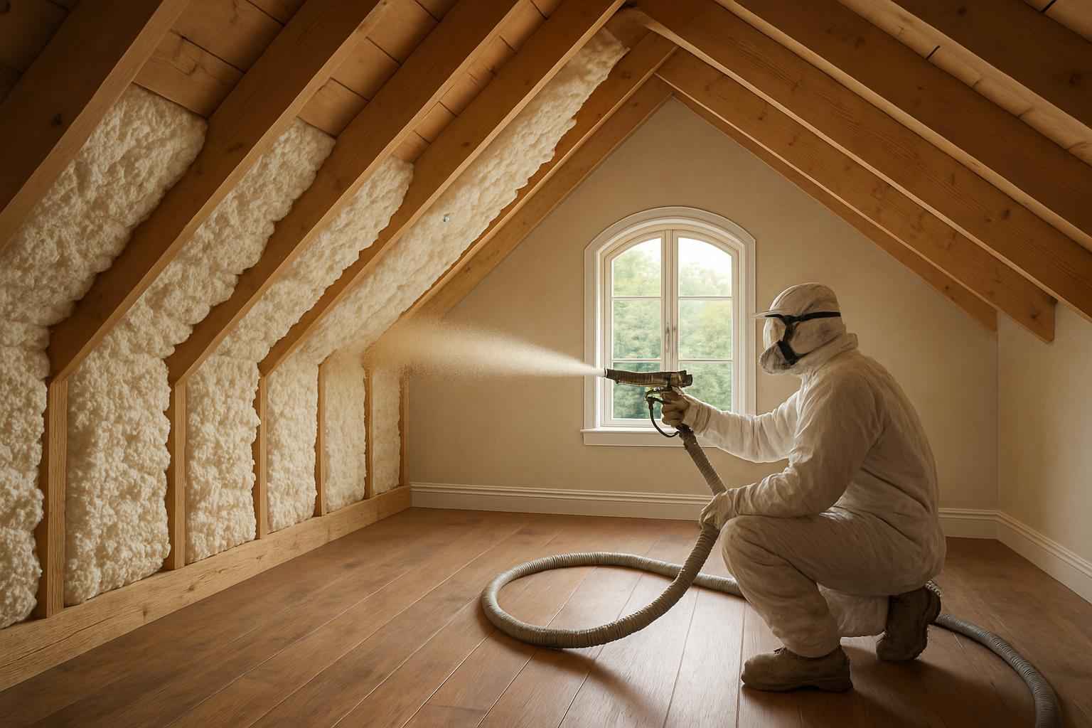 Open Cell Attic Insulation in Llano TX