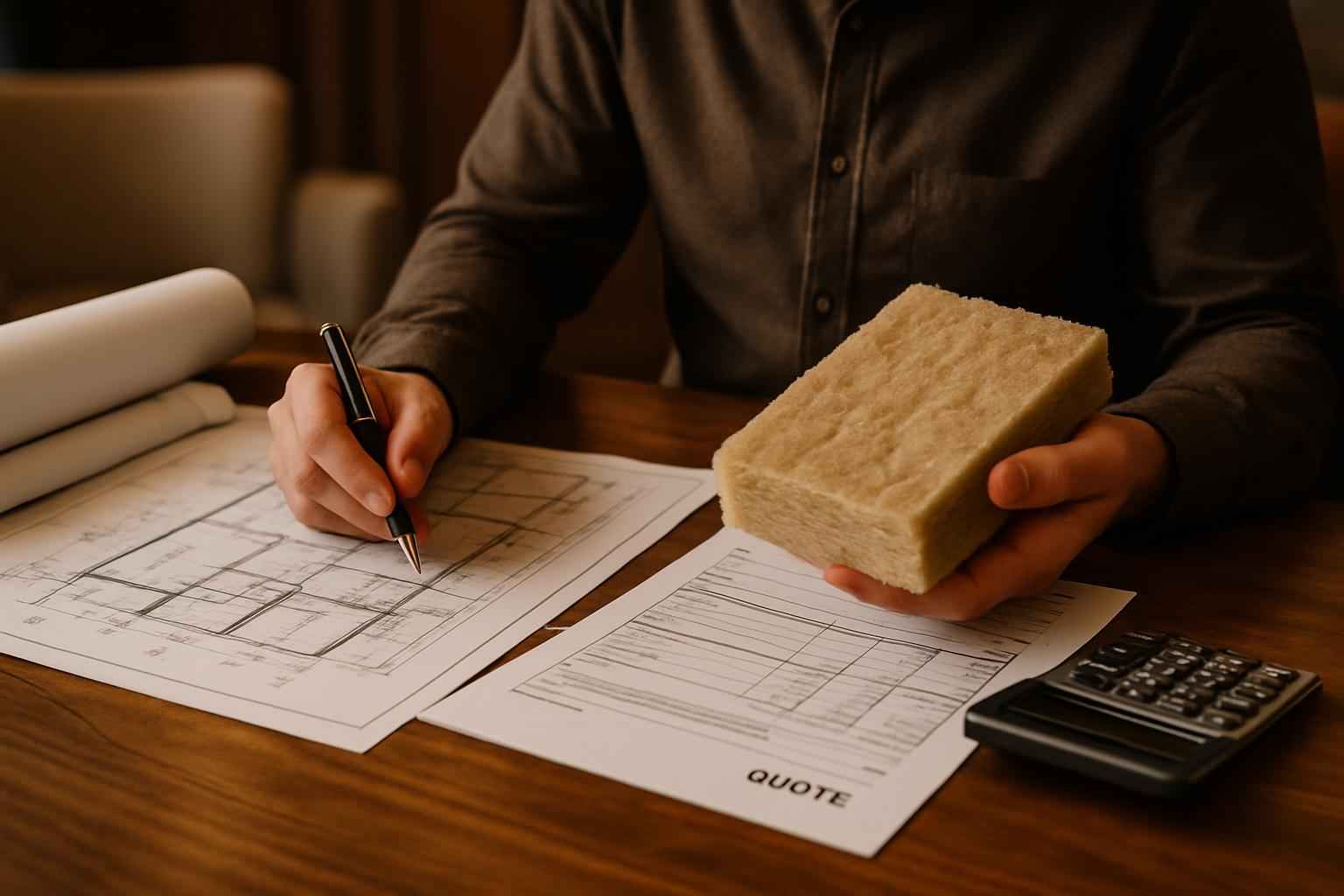 Plan Takeoff Insulation Quote in Hunt TX