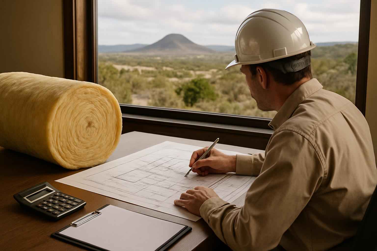 Plan Takeoff Insulation Quote in Round Mountain TX