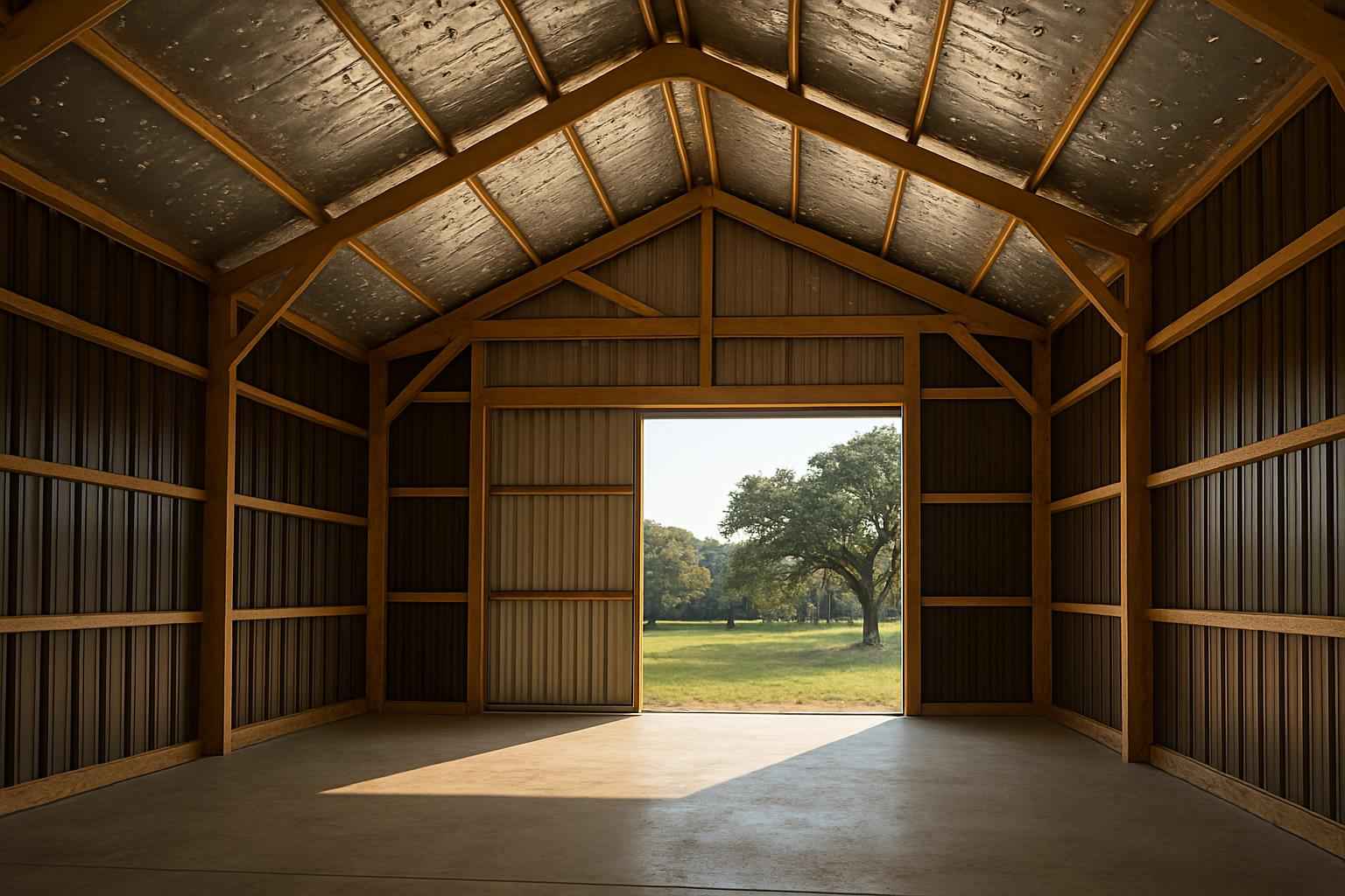 Pole Barn Condensation Control in Hunt TX