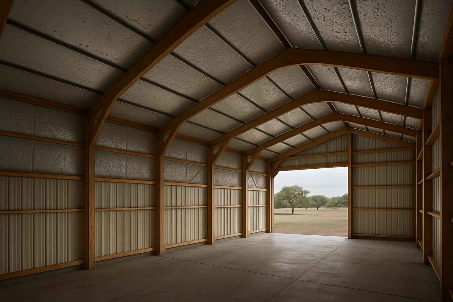 Pole Barn Condensation Control in Llano TX