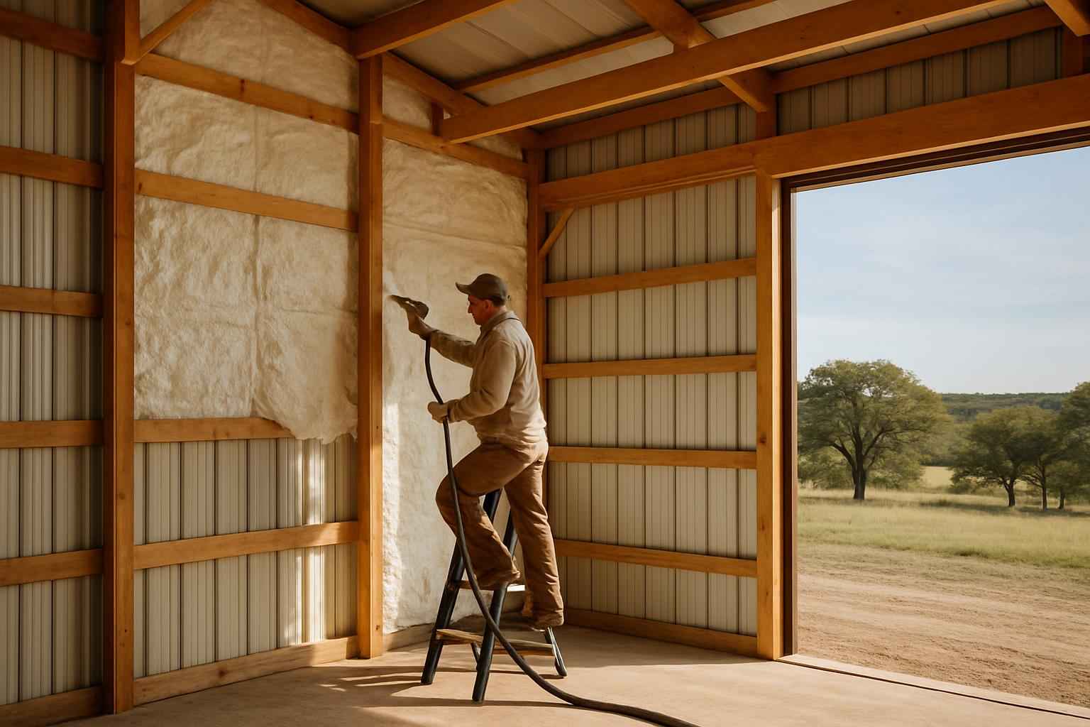 Pole Barn Insulation Company Near Me in Kendalia TX