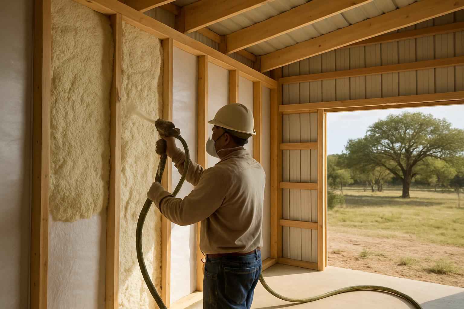 Pole Barn Insulation Company Near Me in Round Mountain TX