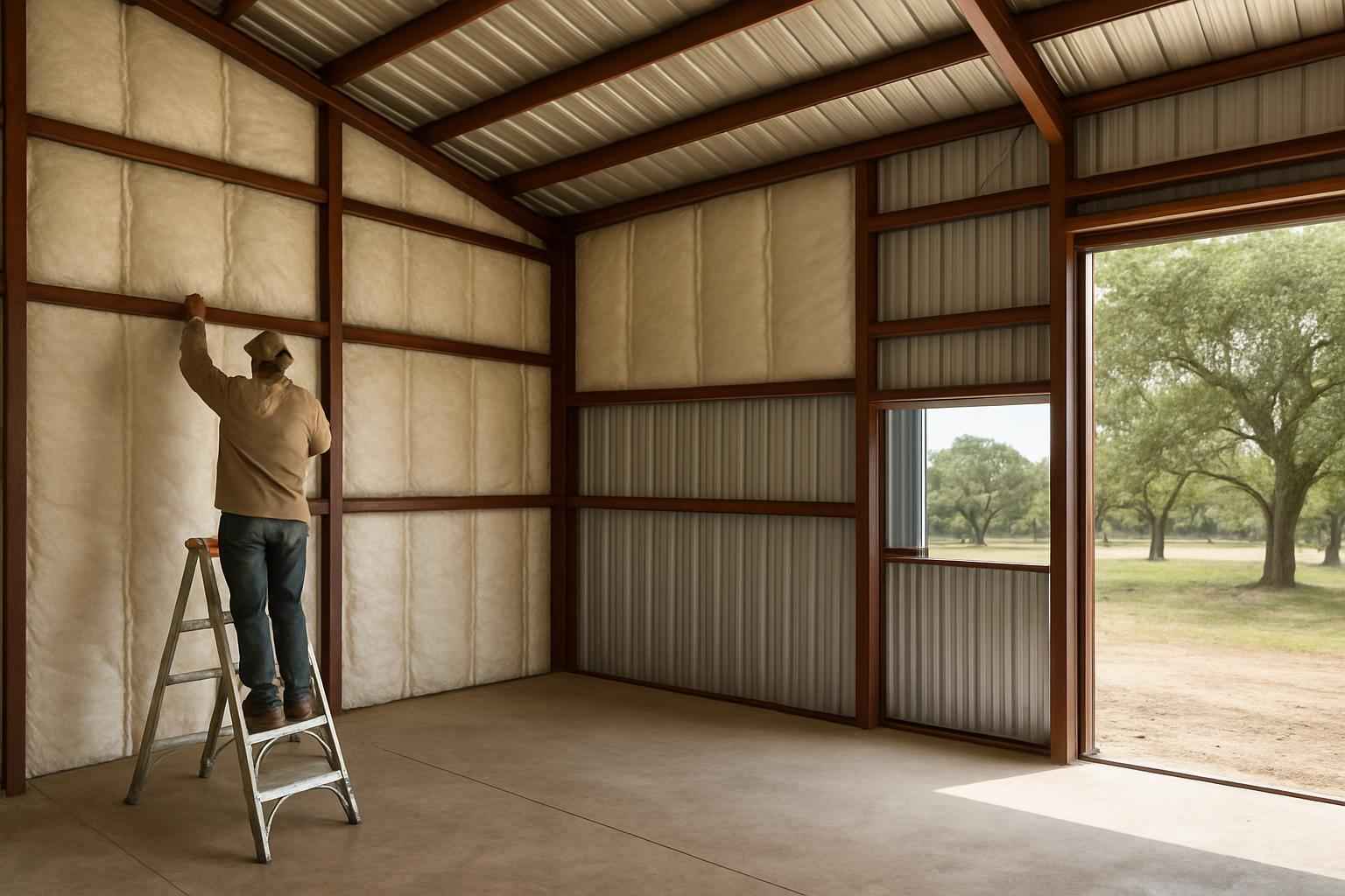 Pole Barn Insulation Retrofit in Cypress Mill TX