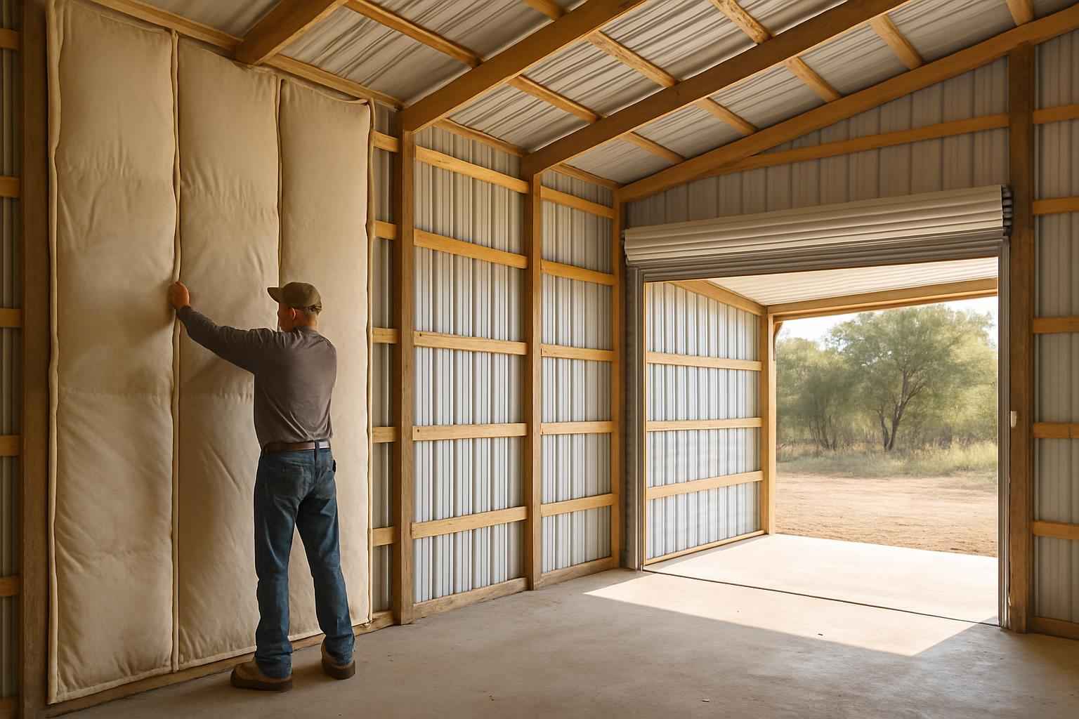 Pole Barn Insulation Retrofit in Round Mountain TX