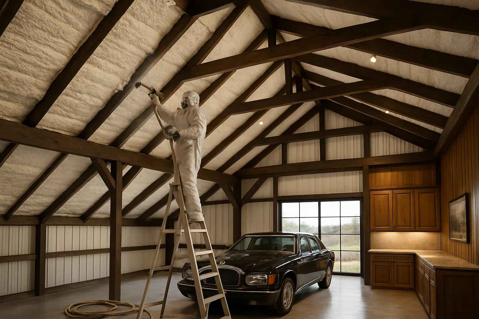 Pole Barn Roof Foam in Boerne TX