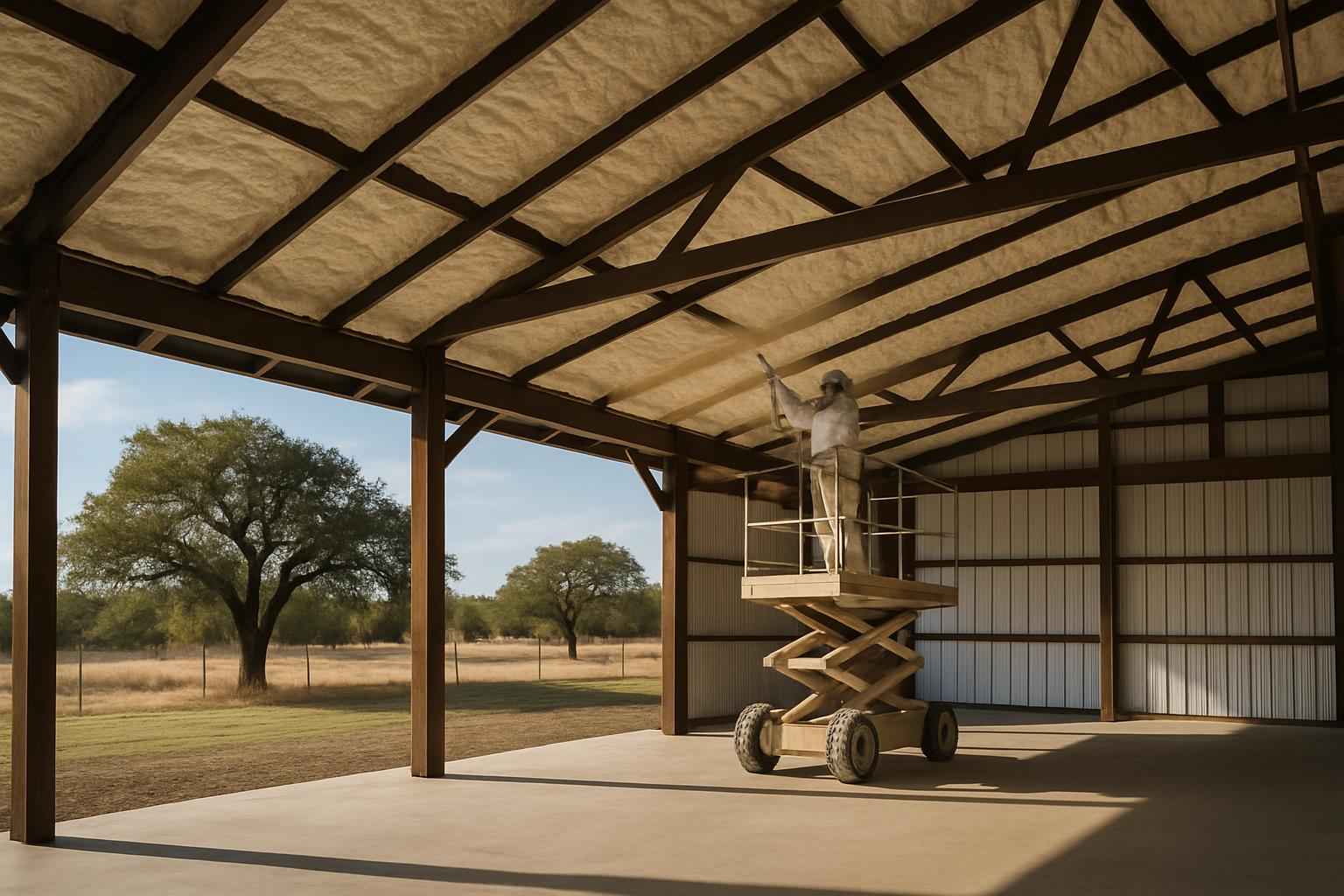 Pole Barn Roof Foam in Llano TX