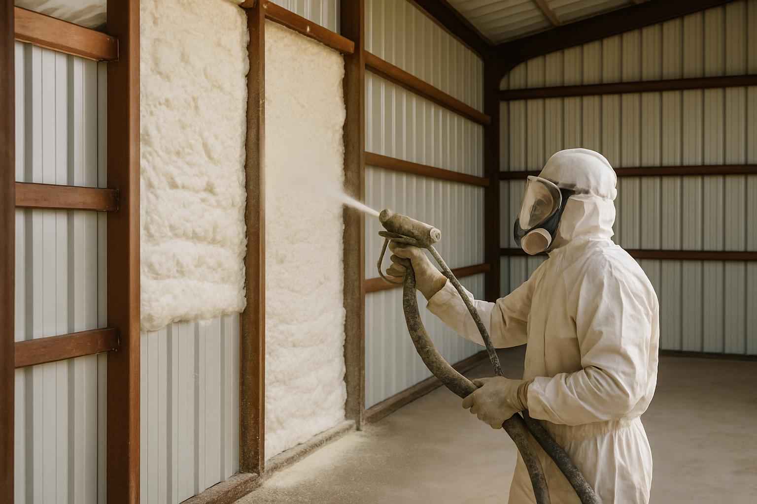 Pole Barn Wall Foam Service in Granite Shoals TX