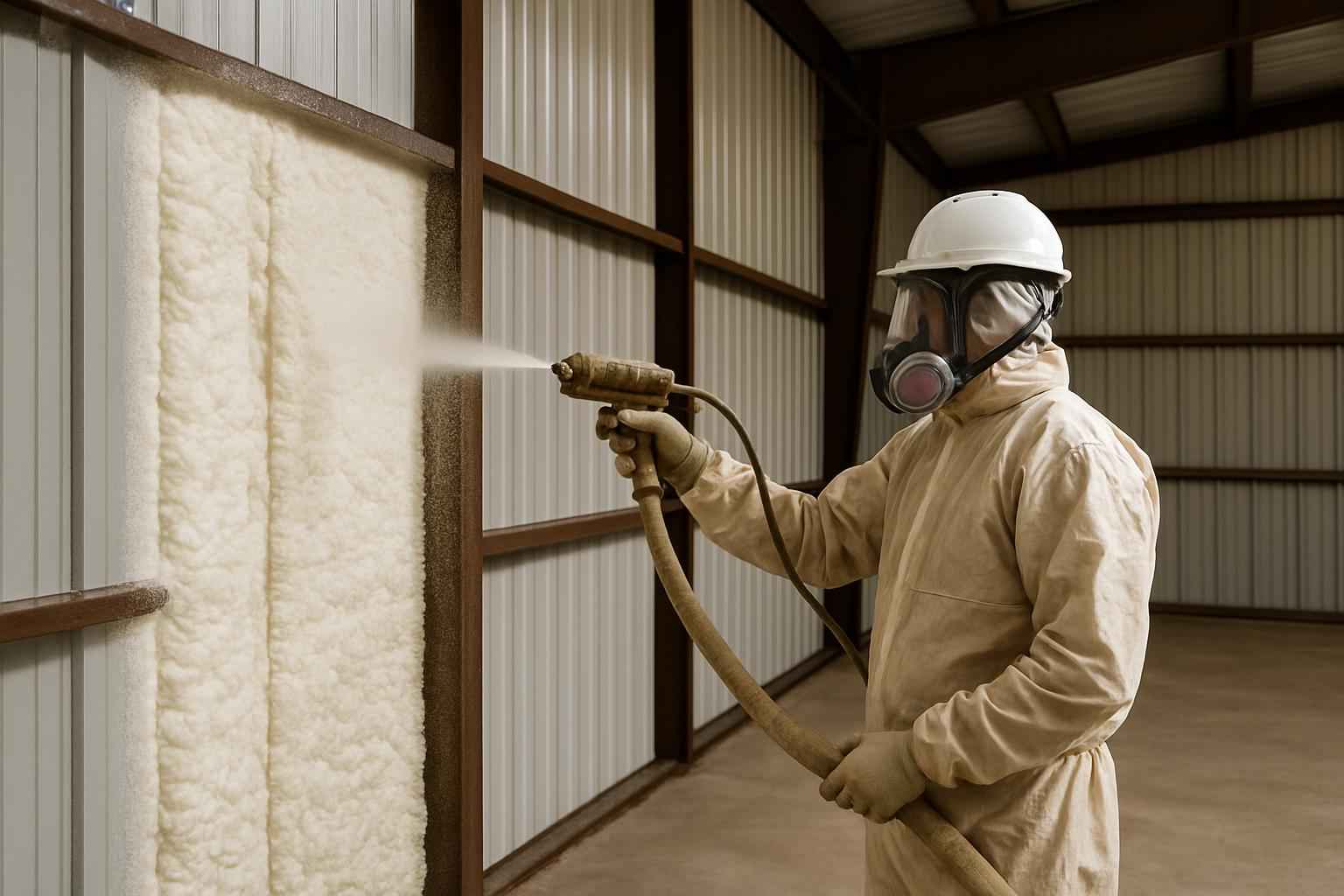 Pole Barn Wall Foam Service in Horseshoe Bay TX