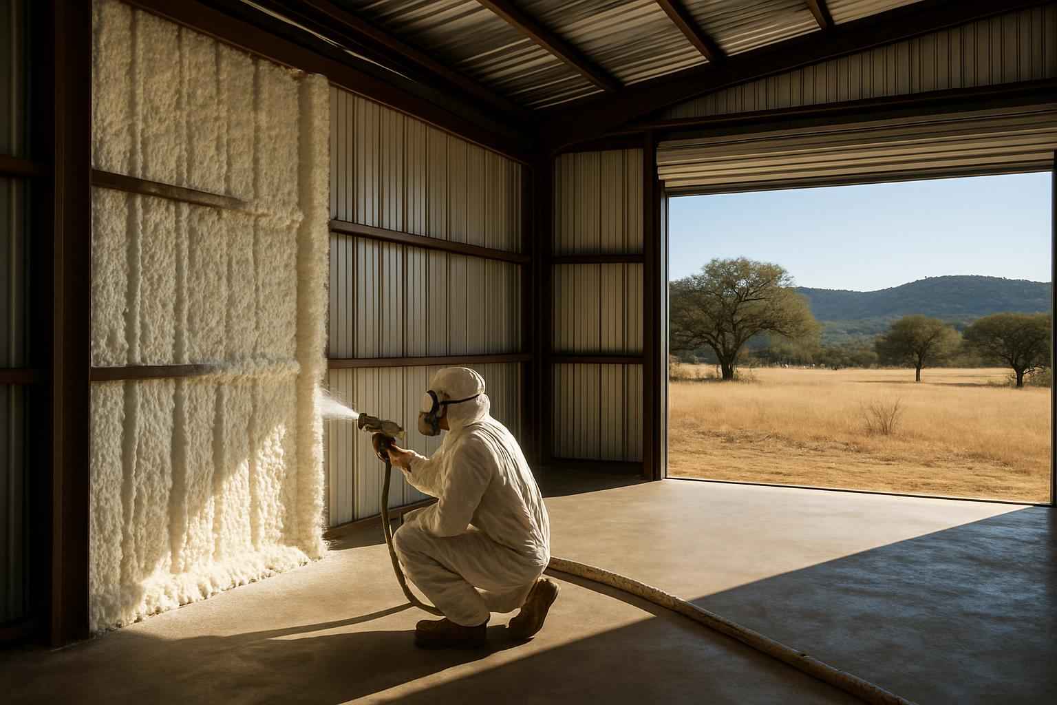 Pole Barn Wall Foam Service in Mountain Home TX