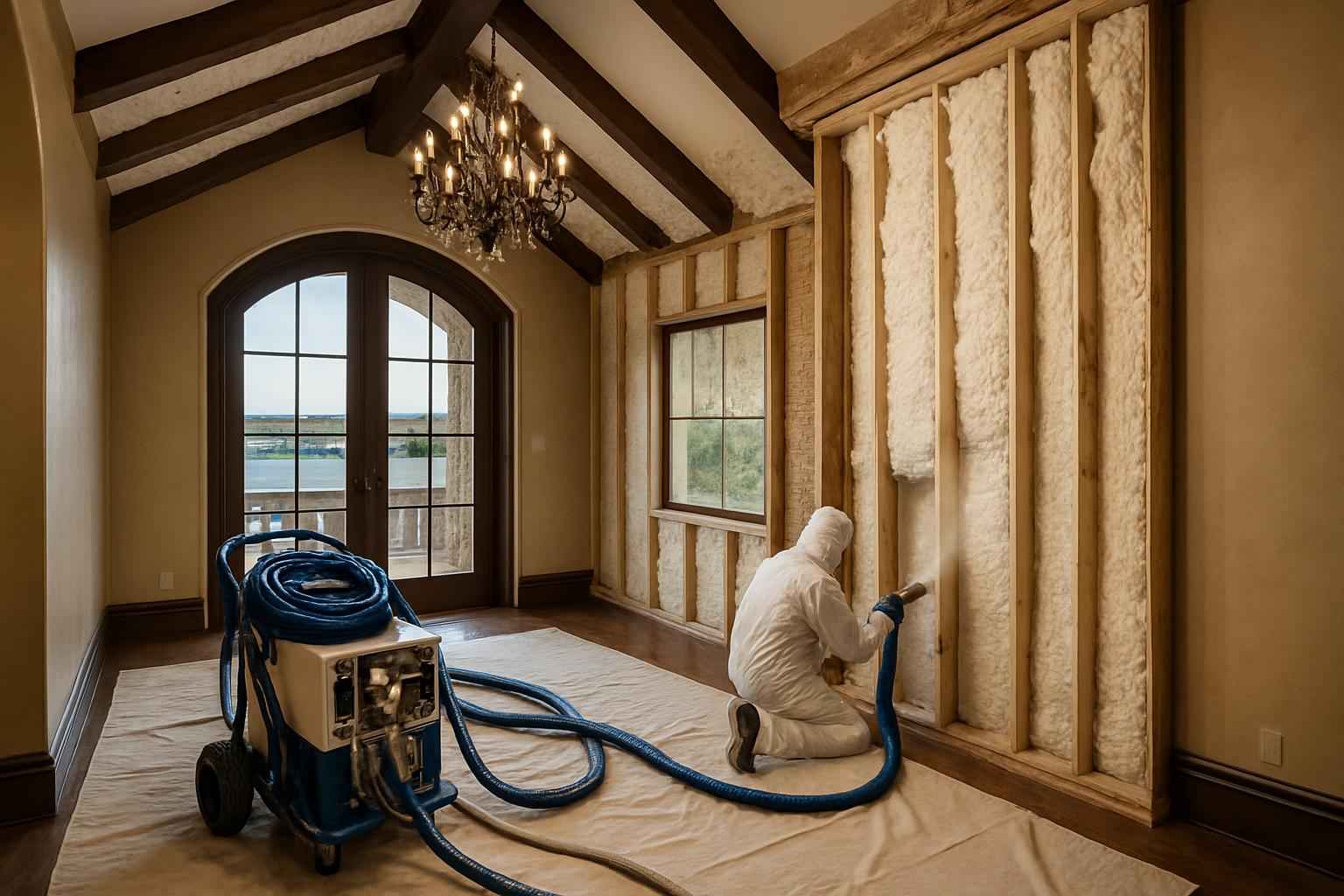 Prep for Spray Foam Installation in Horseshoe Bay TX