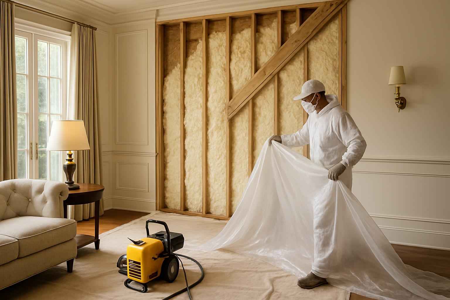 Prep for Spray Foam Installation in Hunt TX