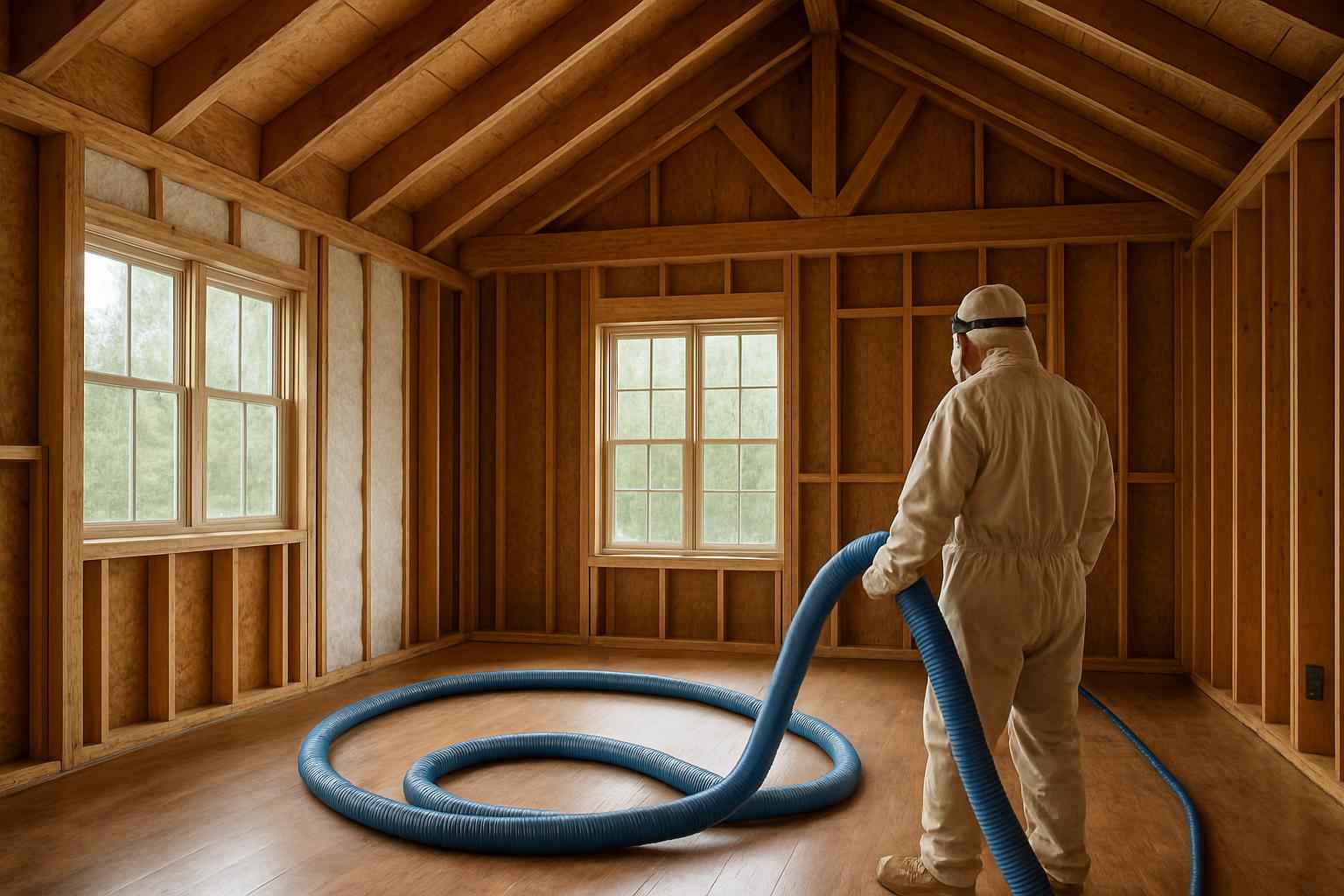 Prep for Spray Foam Installation in Kendalia TX