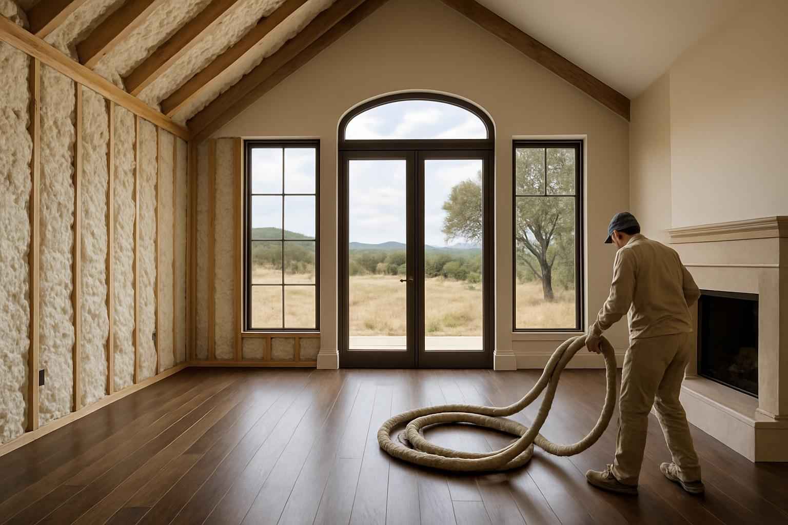 Prep for Spray Foam Installation in Round Mountain TX