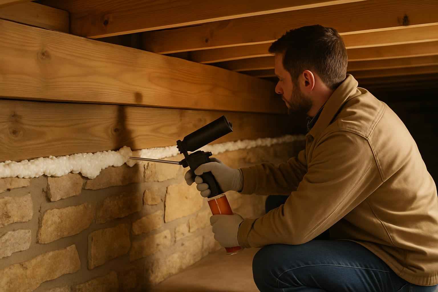 Rim Joist Air Seal Installer in Hunt TX