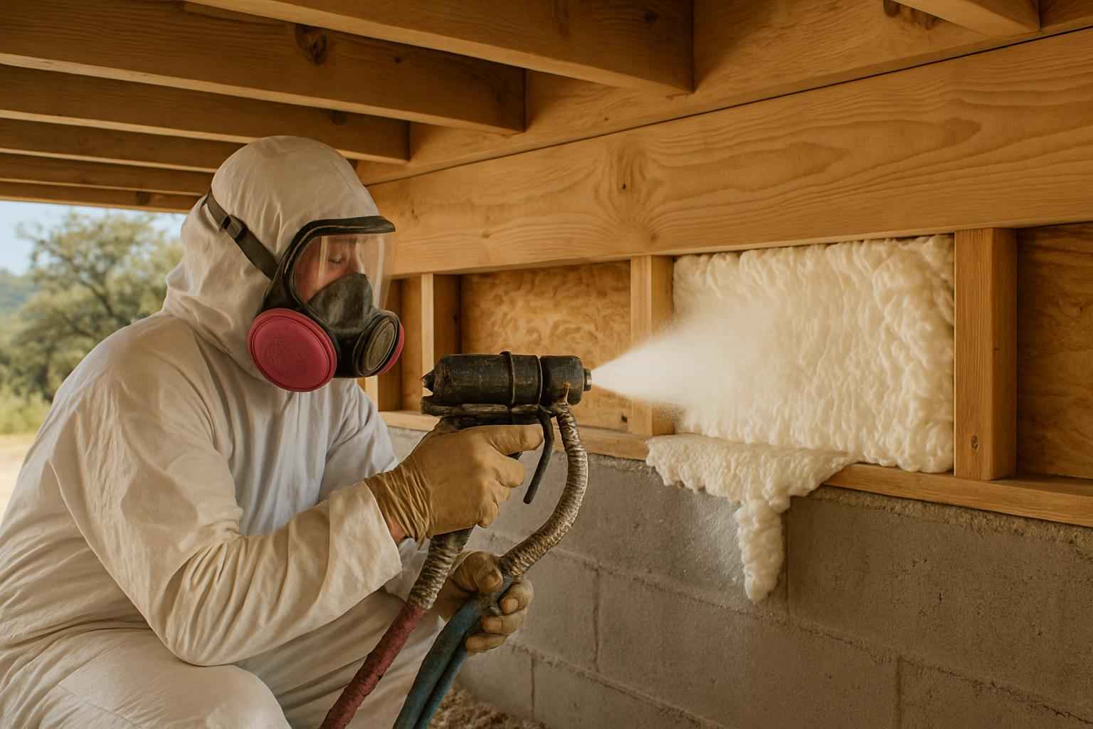 Rim Joist Spray Foam Installer in Round Mountain TX