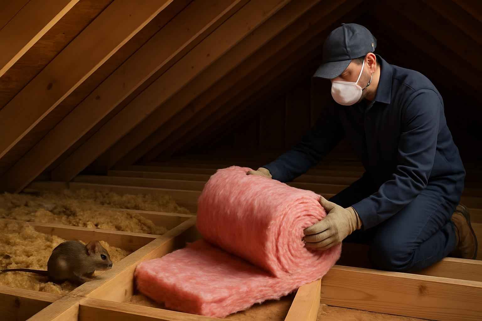 Rodent Damage Insulation Replacement in Boerne TX