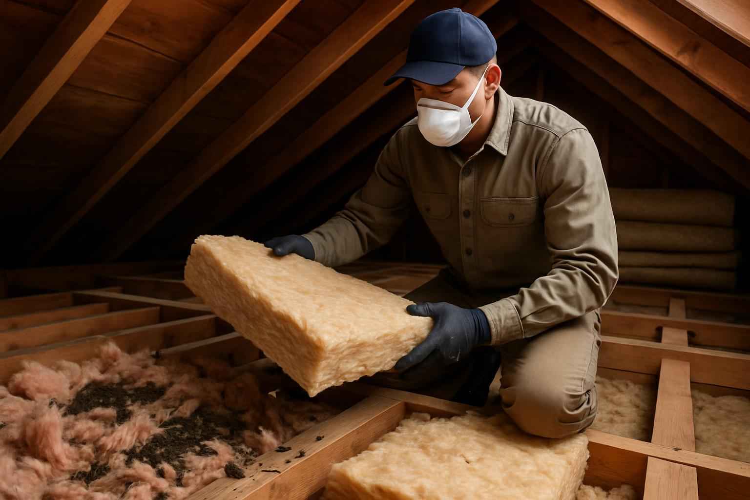 Rodent Damage Insulation Replacement in Cypress Mill TX