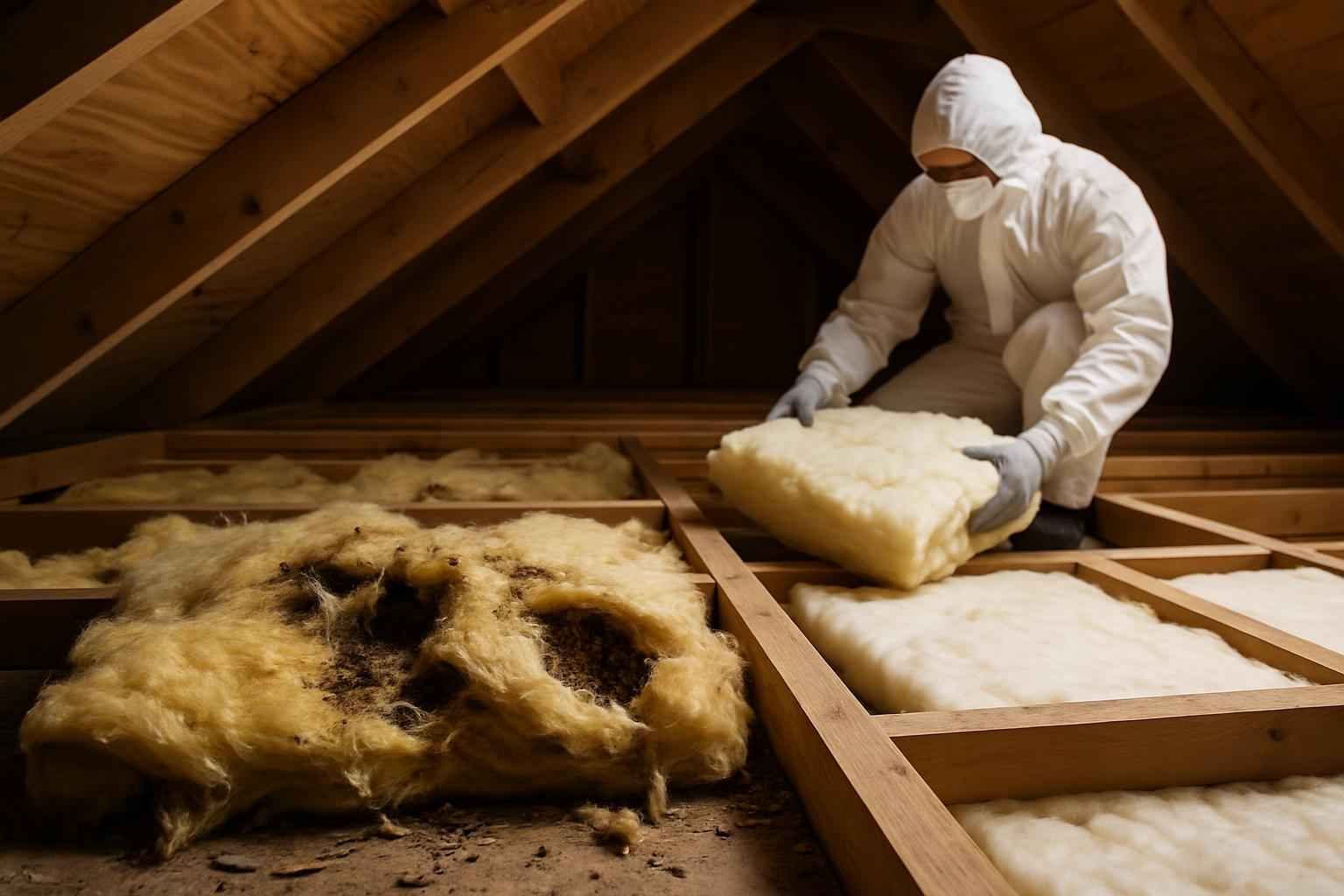 Rodent Damage Insulation Replacement in Granite Shoals TX