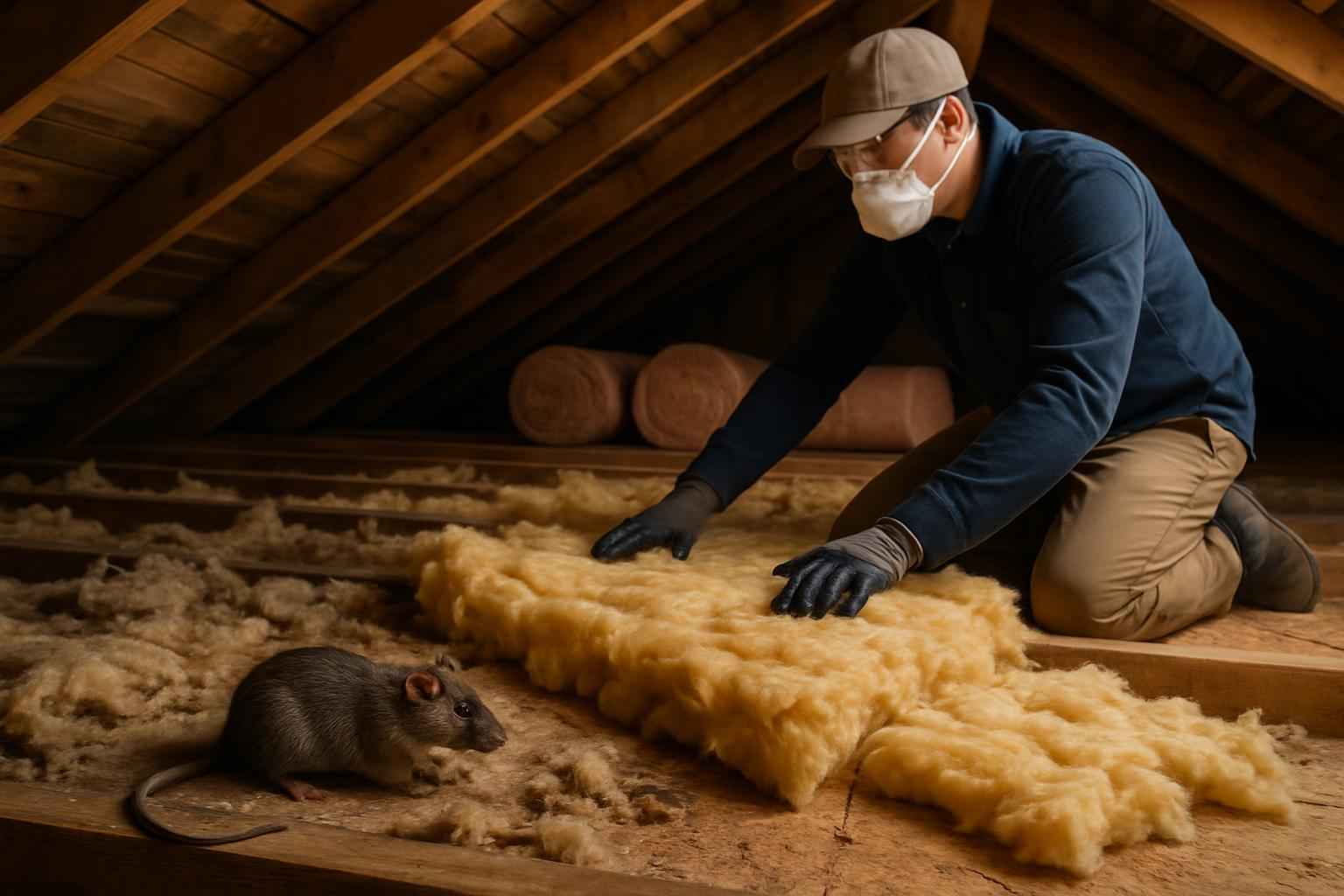 Rodent Damage Insulation Replacement in Horseshoe Bay TX
