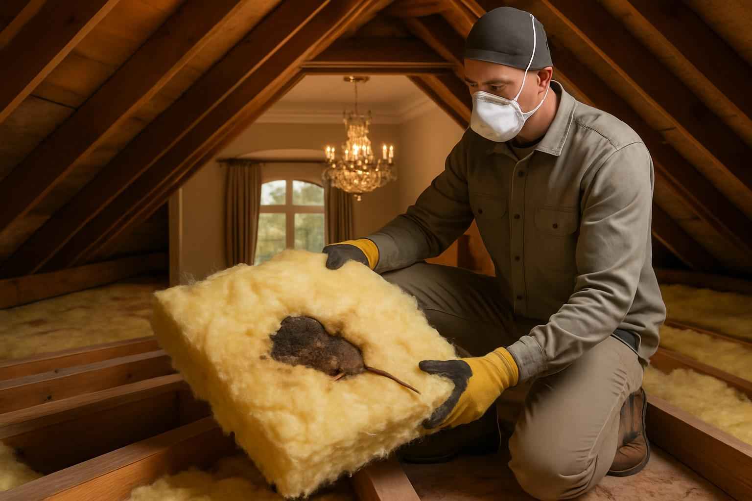 Rodent Damage Insulation Replacement in Kendalia TX