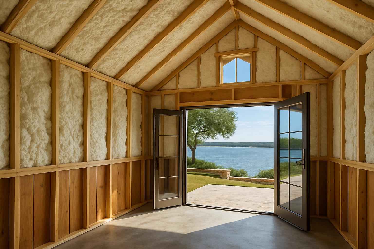 Shed Insulation Retrofit in Horseshoe Bay TX