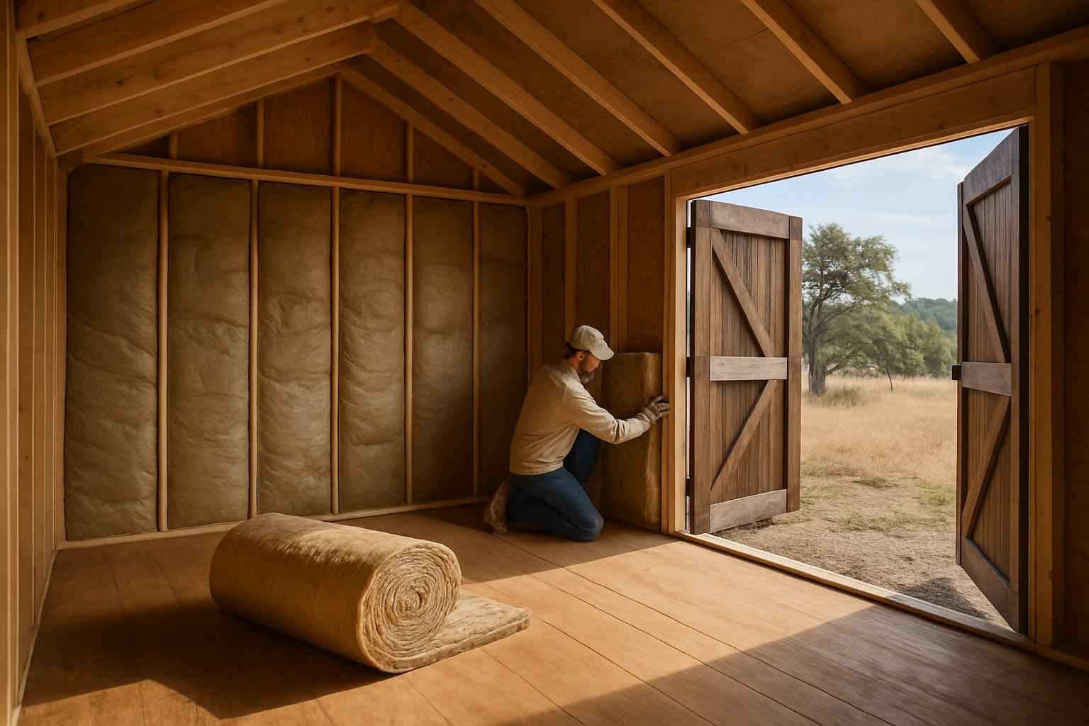 Shed Insulation Retrofit in Kendalia TX