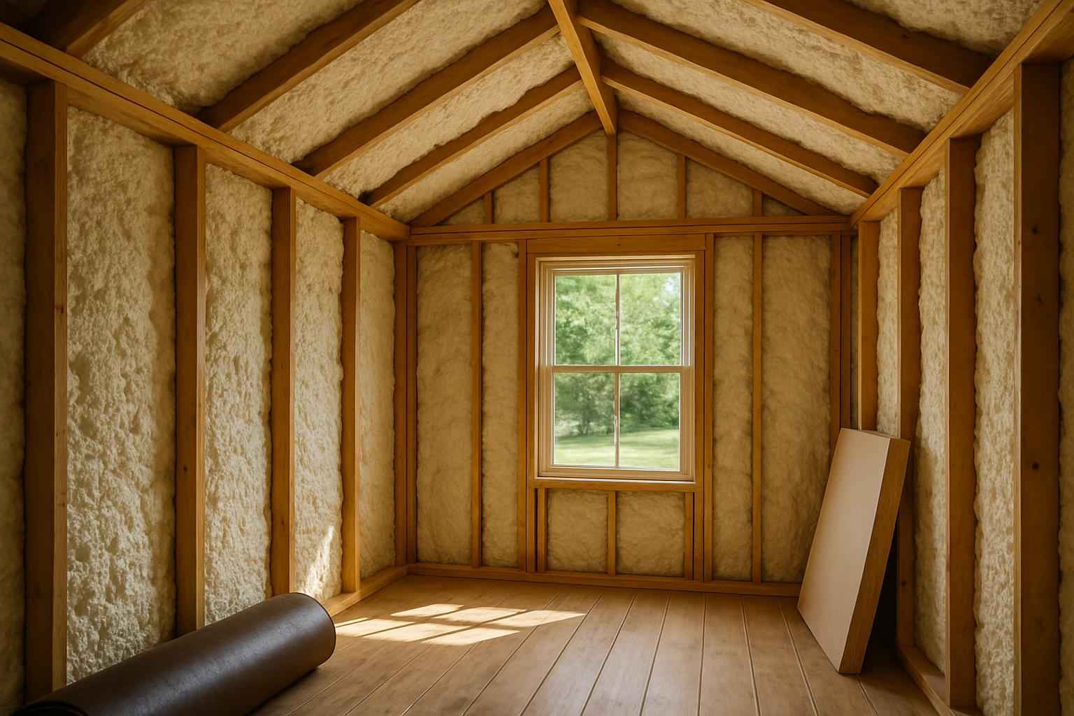 Shed Insulation Retrofit in Kingsland TX