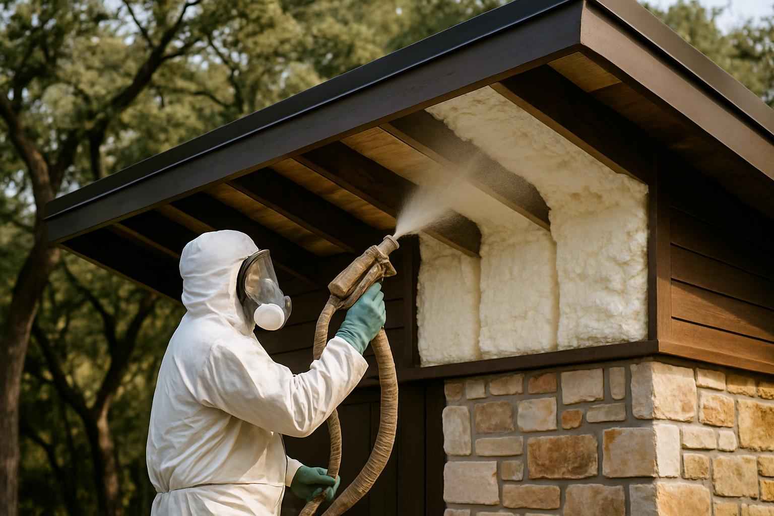 Shed Roof Foam Installer in Boerne TX
