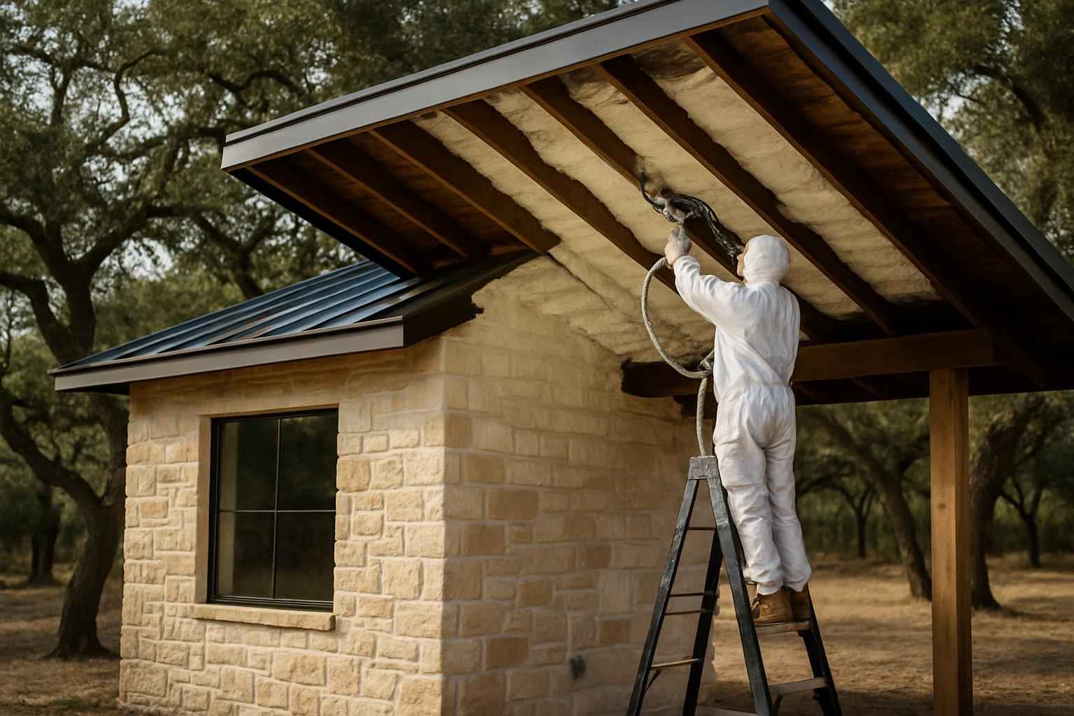 Shed Roof Foam Installer in Cypress Mill TX