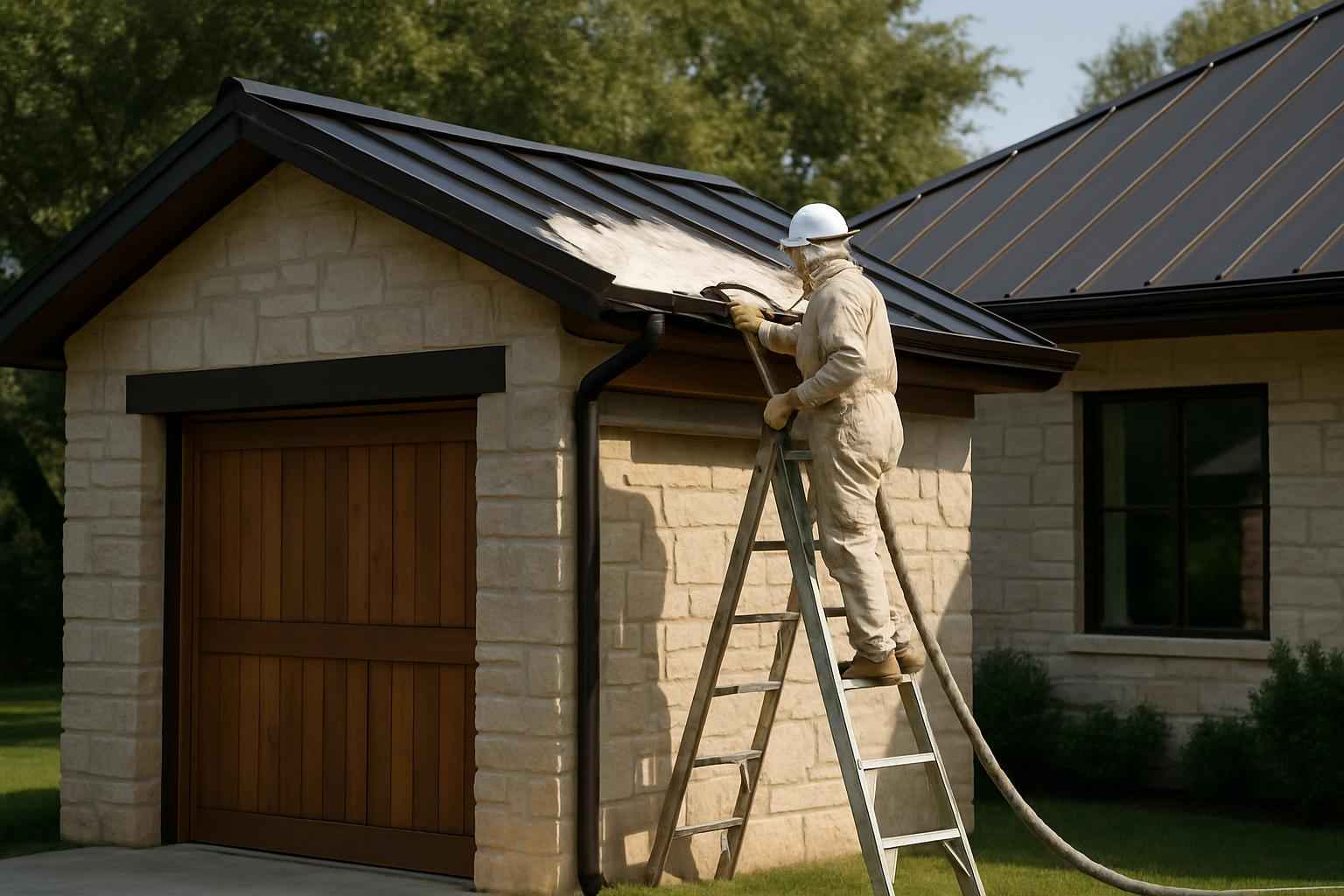 Shed Roof Foam Installer in Granite Shoals TX