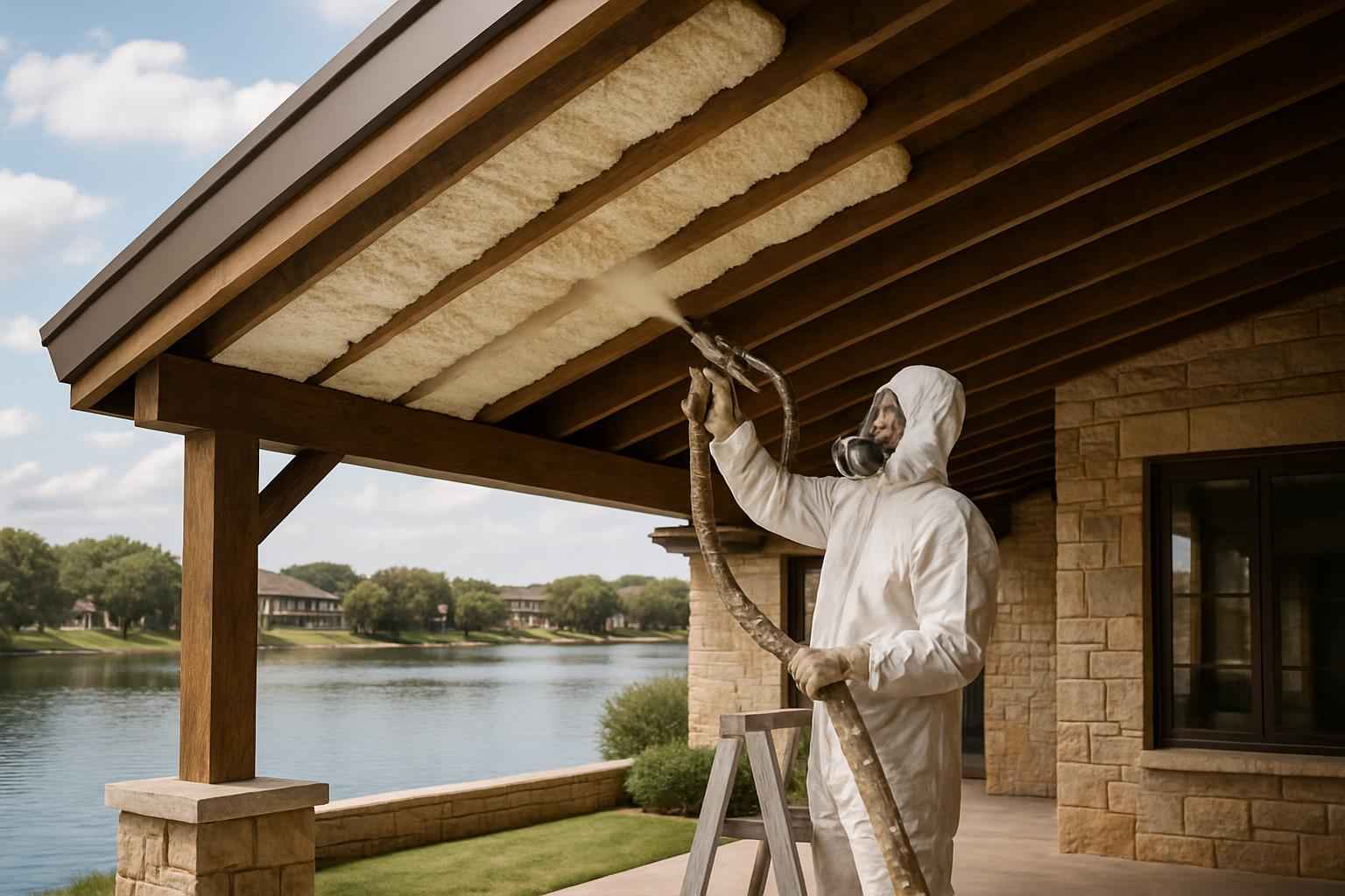 Shed Roof Foam Installer in Horseshoe Bay TX