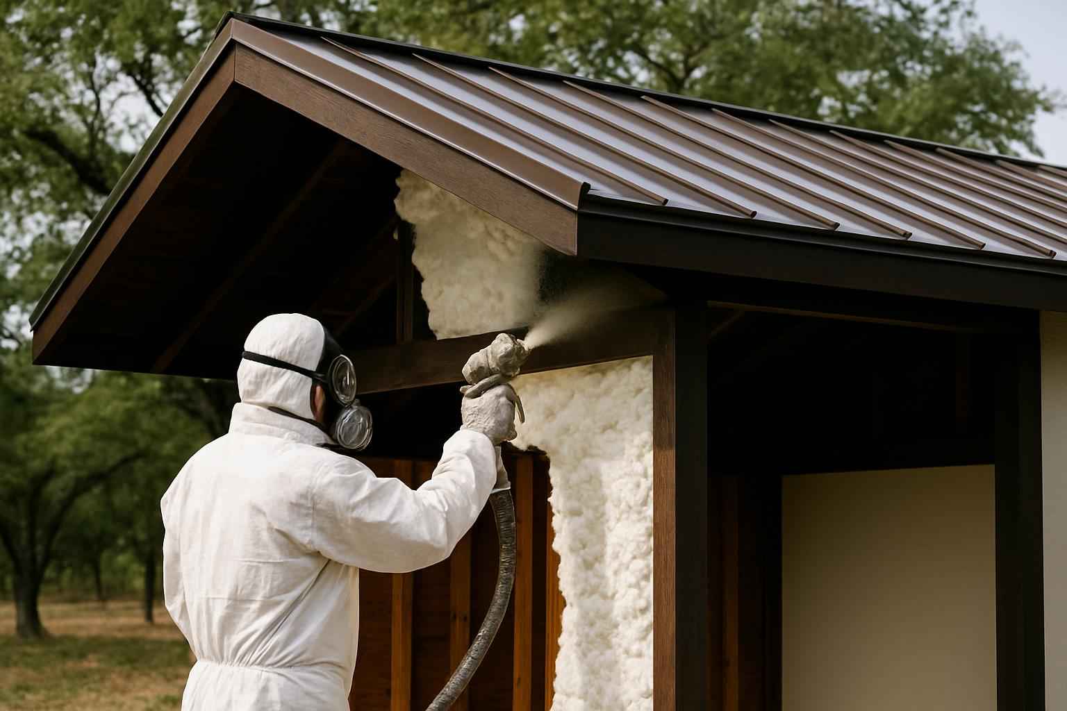 Shed Roof Foam Installer in Kendalia TX