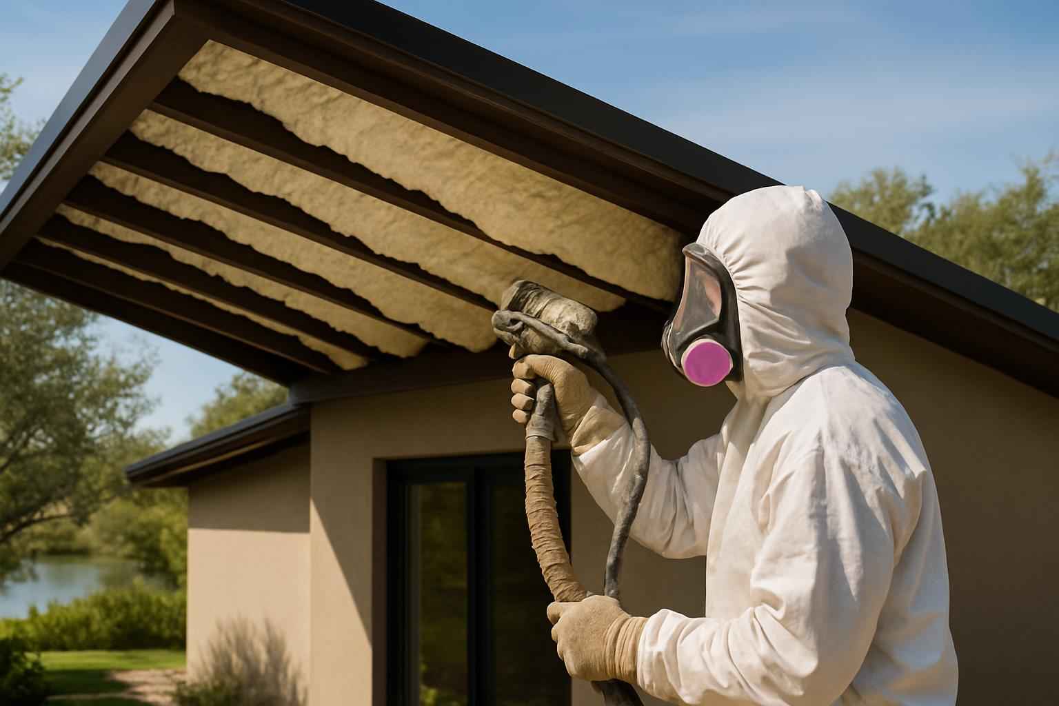 Shed Roof Foam Installer in Kingsland TX