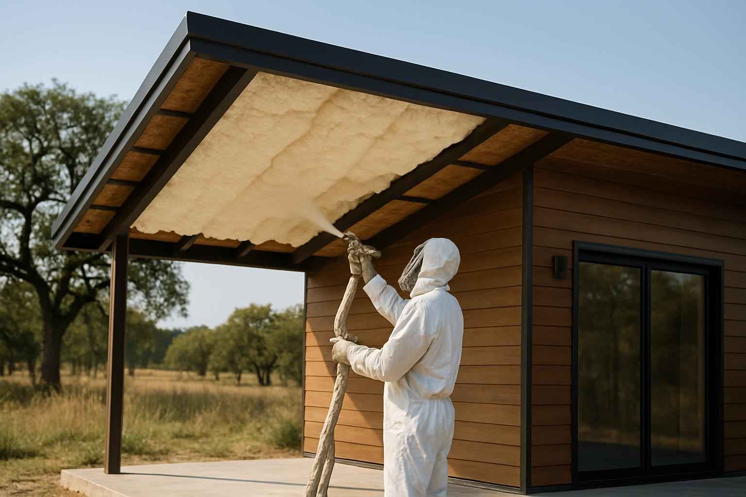 Shed Roof Foam Installer in Llano TX