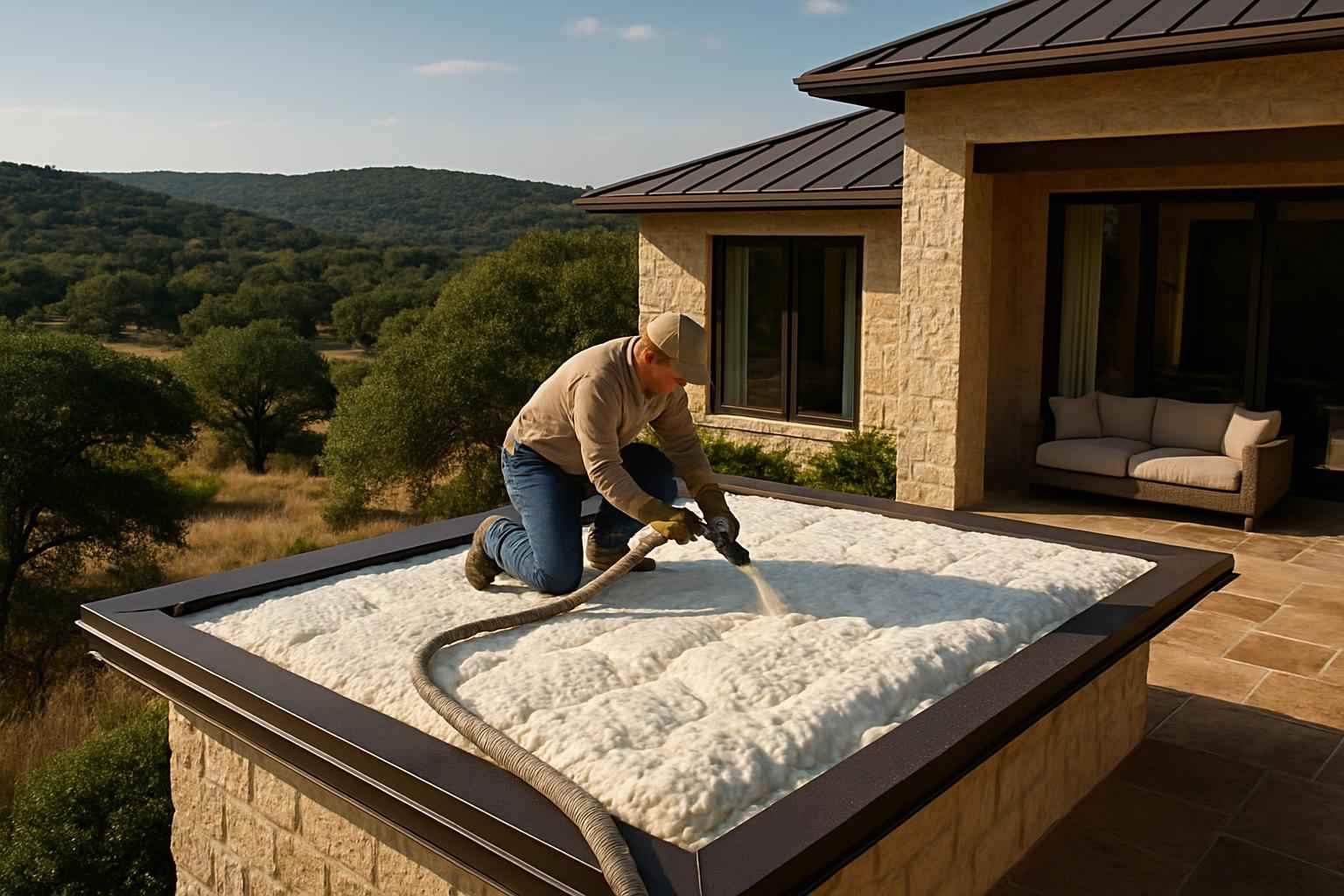 Shed Roof Foam Installer in Mountain Home TX