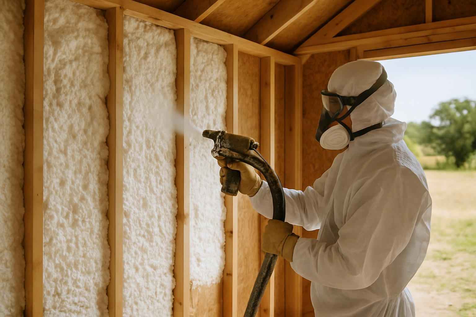 Shed Wall Foam Service in Boerne TX