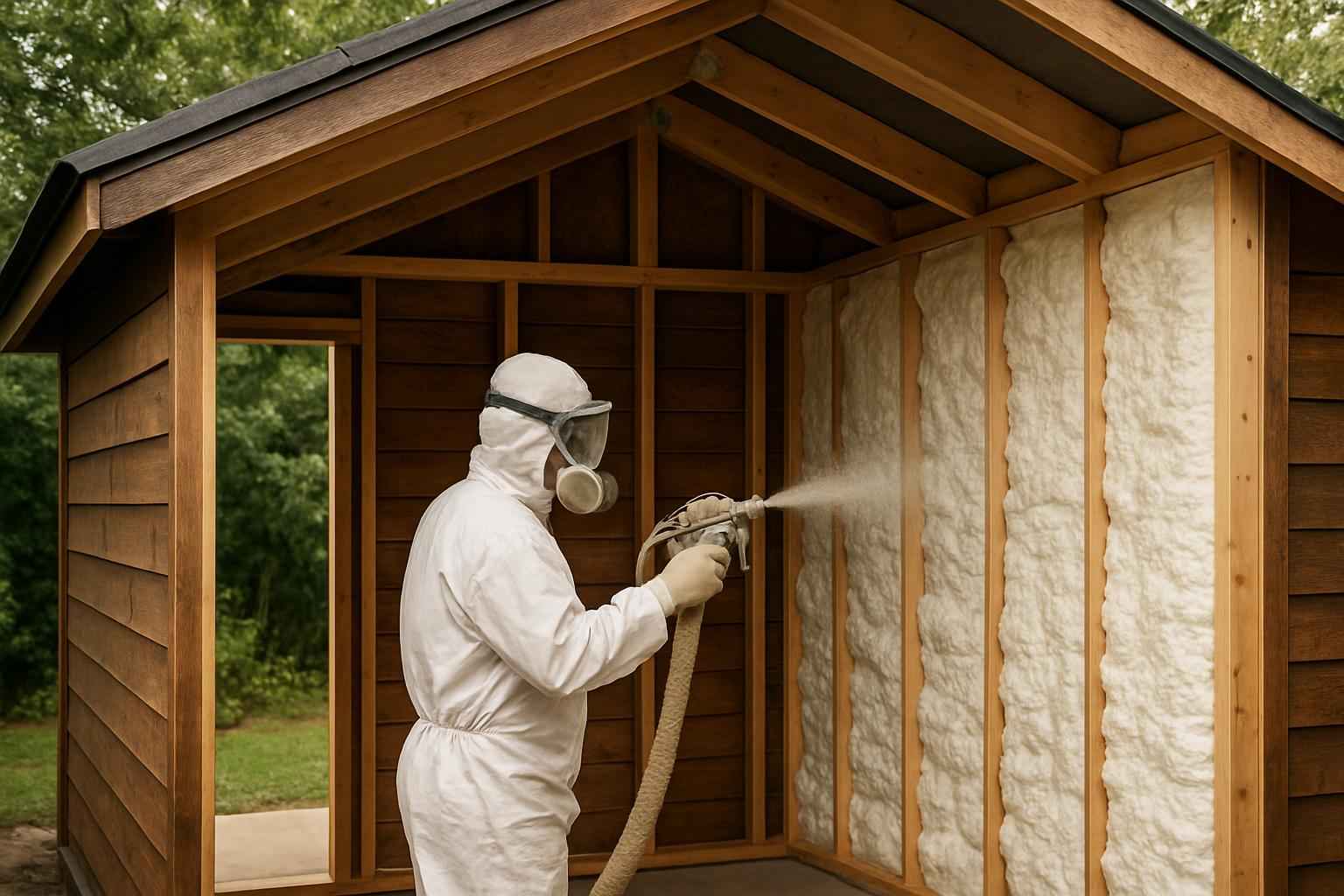 Shed Wall Foam Service in Cypress Mill TX