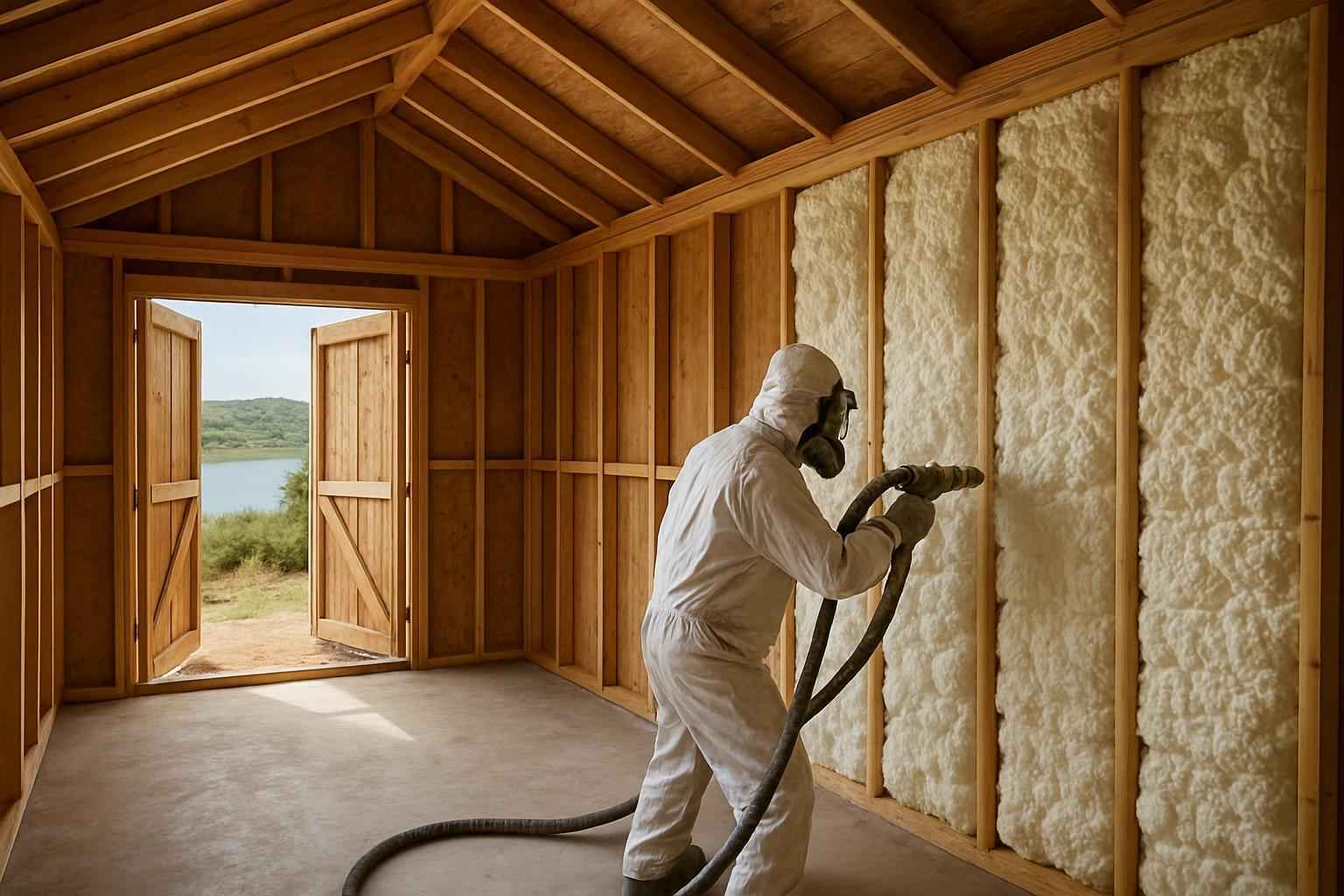 Shed Wall Foam Service in Horseshoe Bay TX