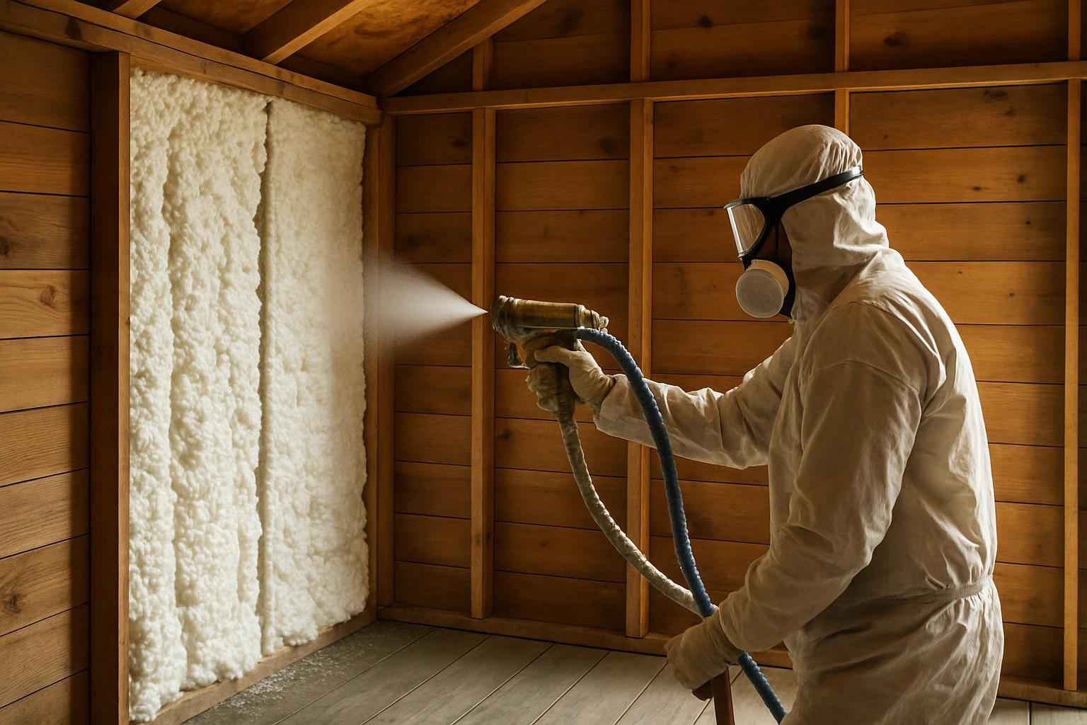Shed Wall Foam Service in Hunt TX