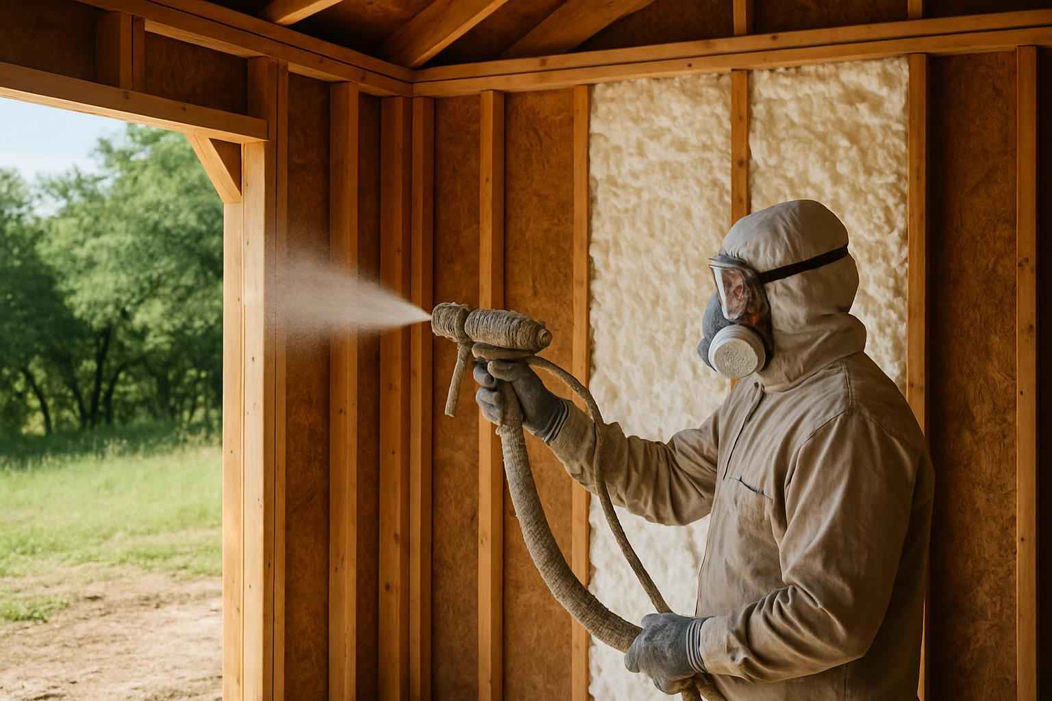 Shed Wall Foam Service in Kendalia TX